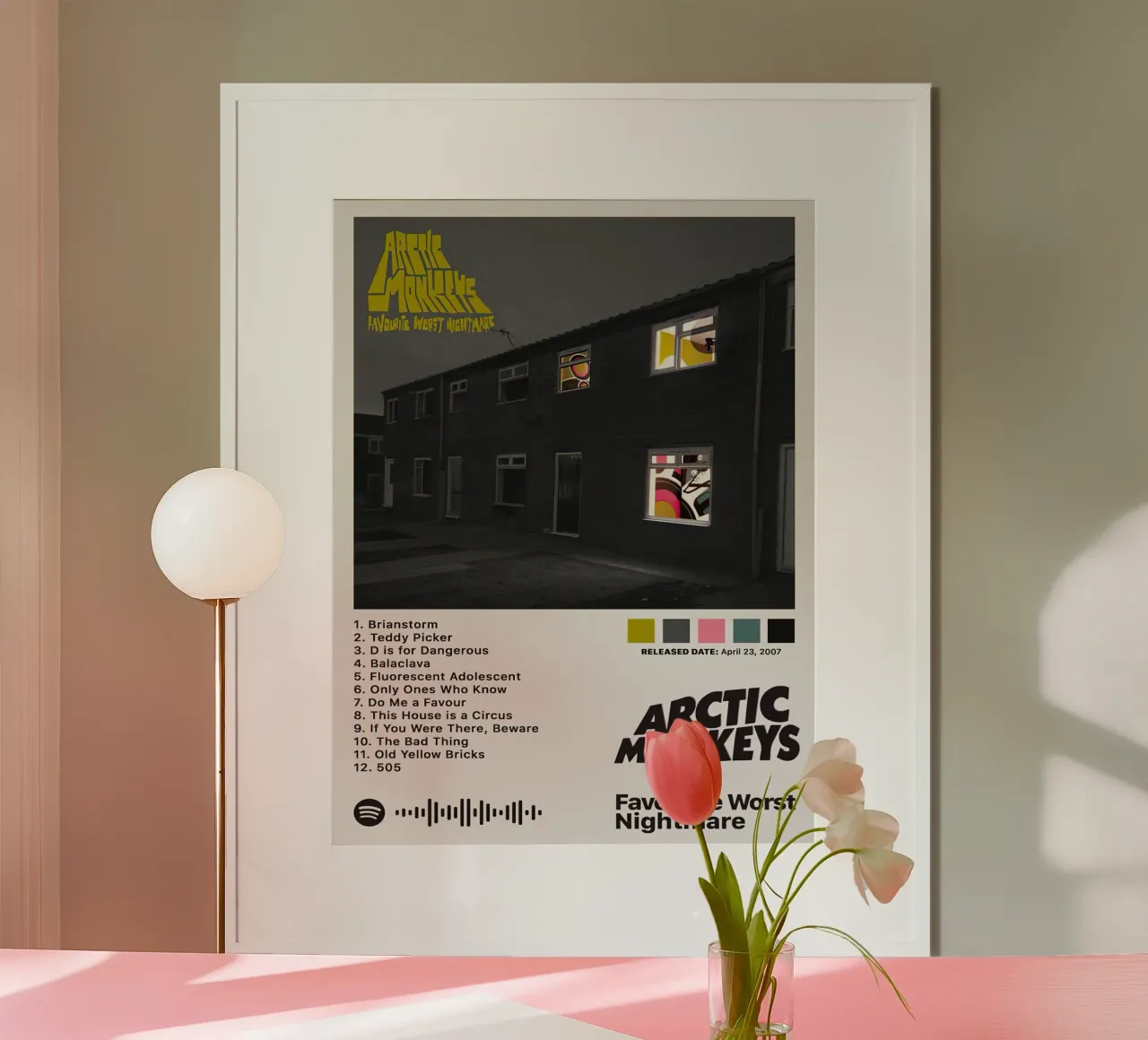 Arctic Monkeys The Worst Nightmare poster con telaio in alluminio da Roronoa7