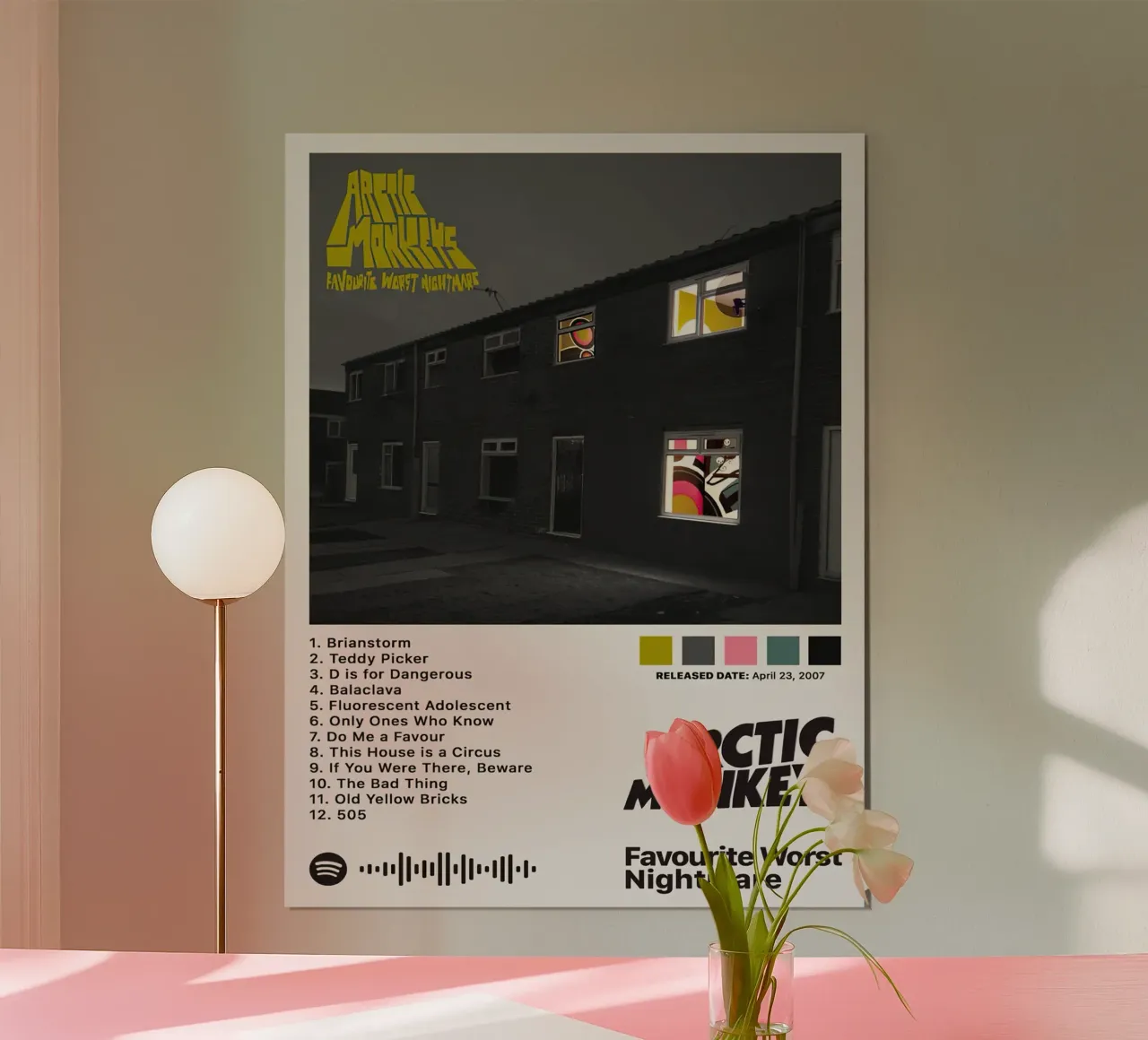 Arctic Monkeys The Worst Nightmare poster con telaio in alluminio da Roronoa7