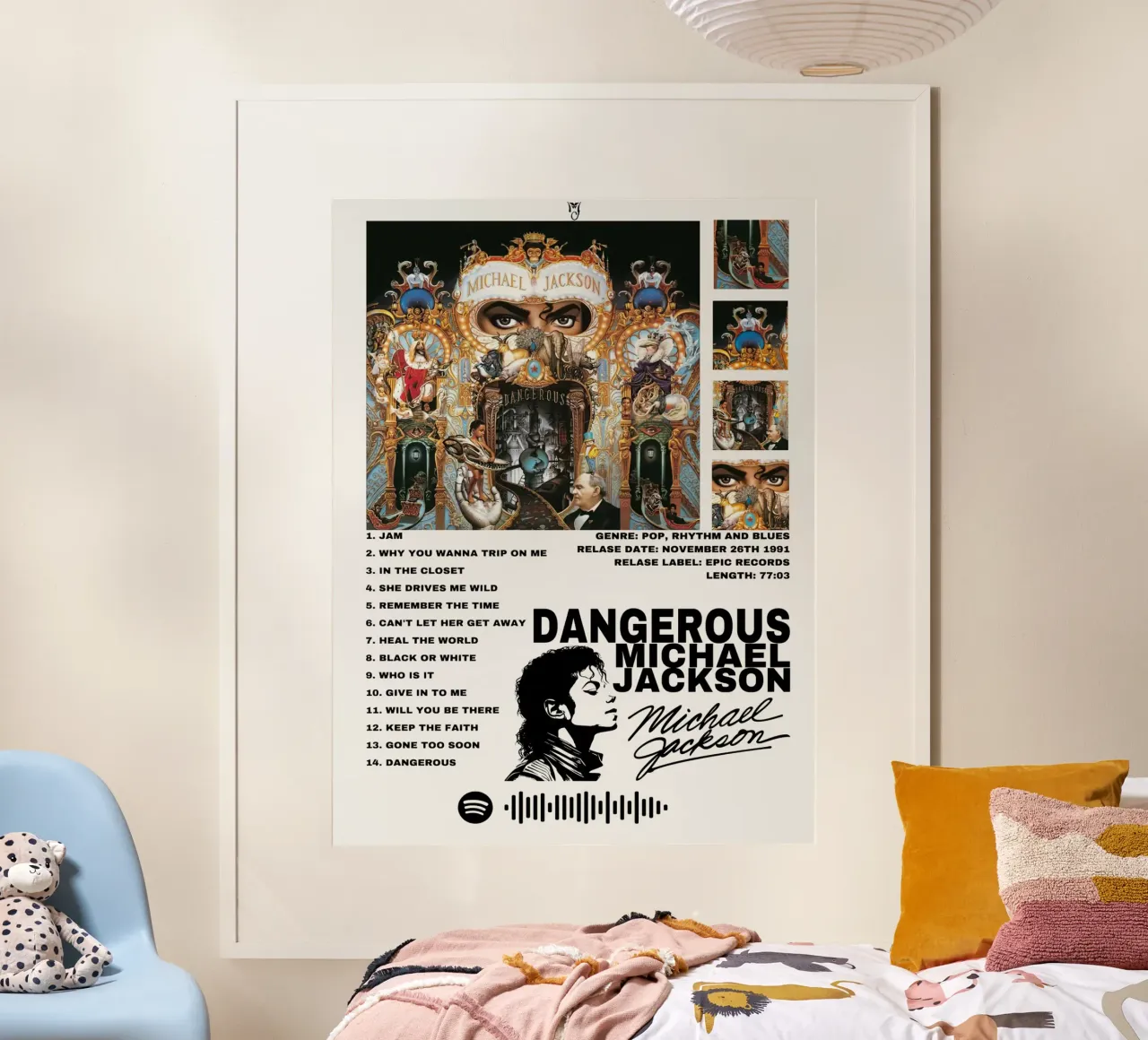 Michael Jackson Dangerous poster da Roronoa7