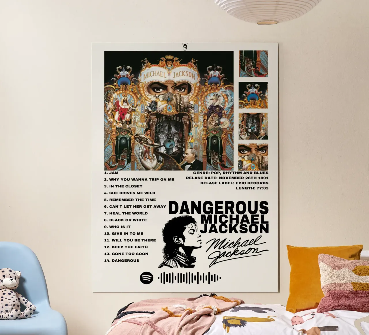 Michael Jackson Dangerous poster da Roronoa7