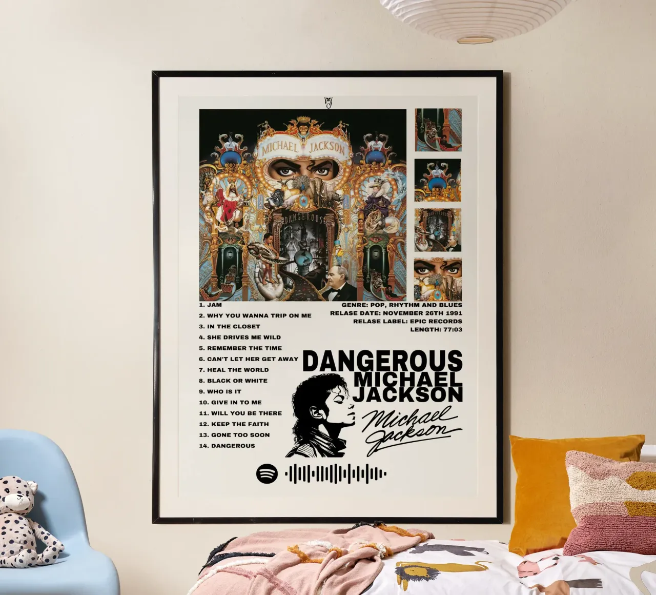 Michael Jackson Dangerous poster da Roronoa7