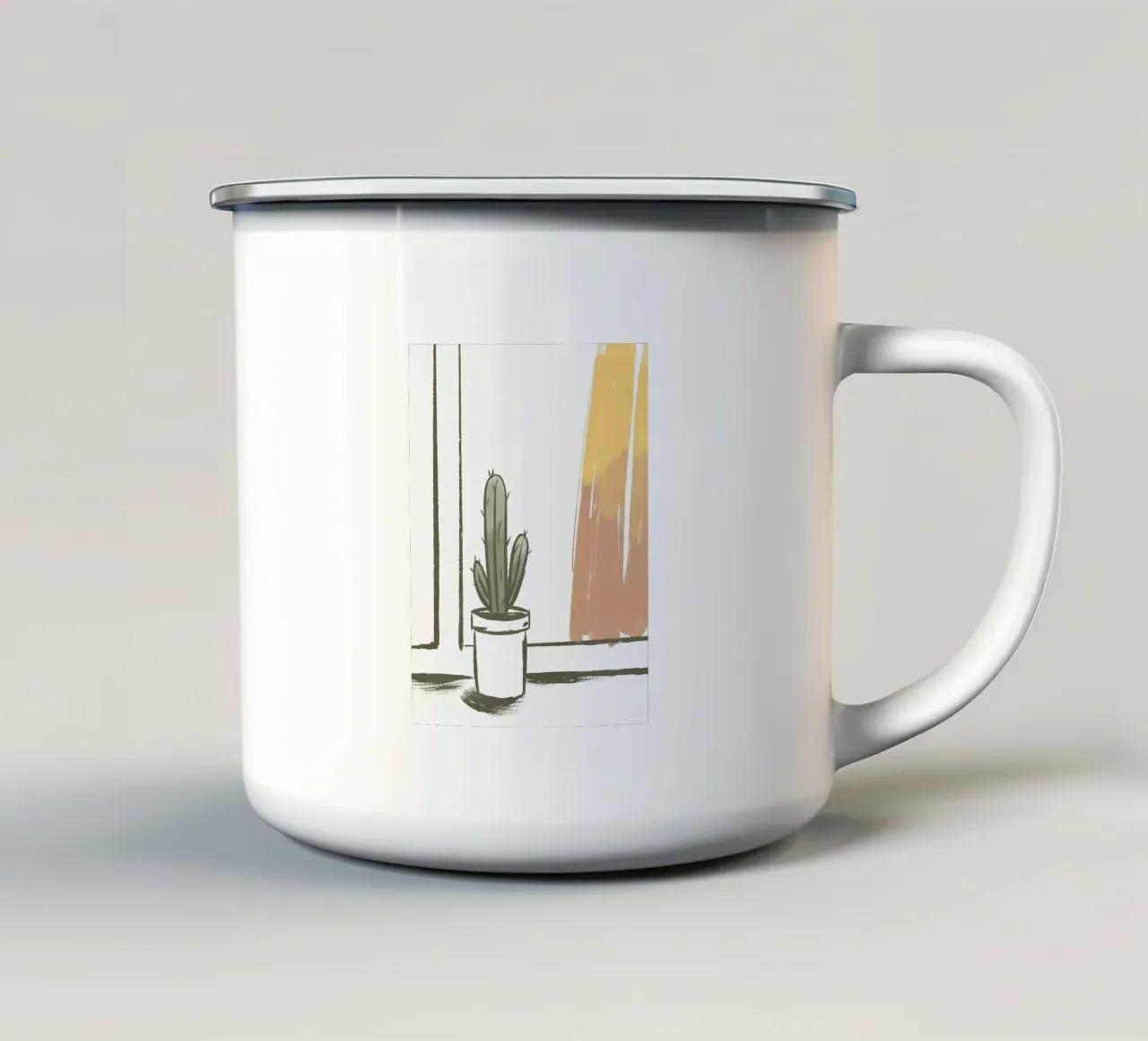 Vaso di cactus tazza in smalto da PREKETEWE