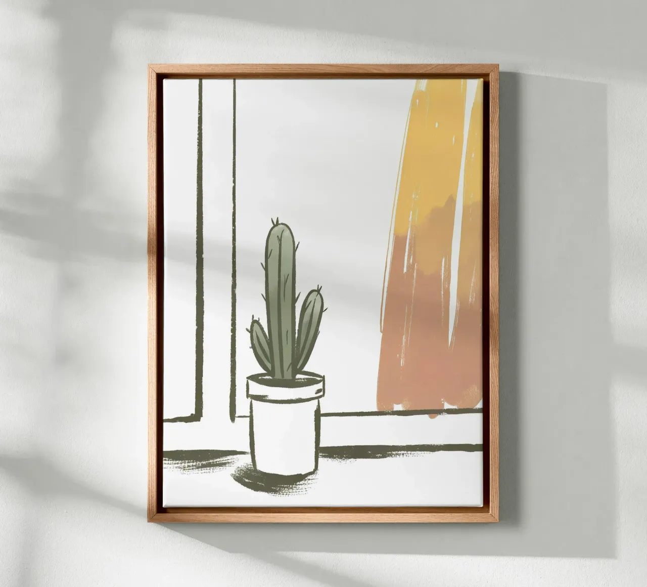 Vaso di cactus tela con Cornice a cassetta da PREKETEWE