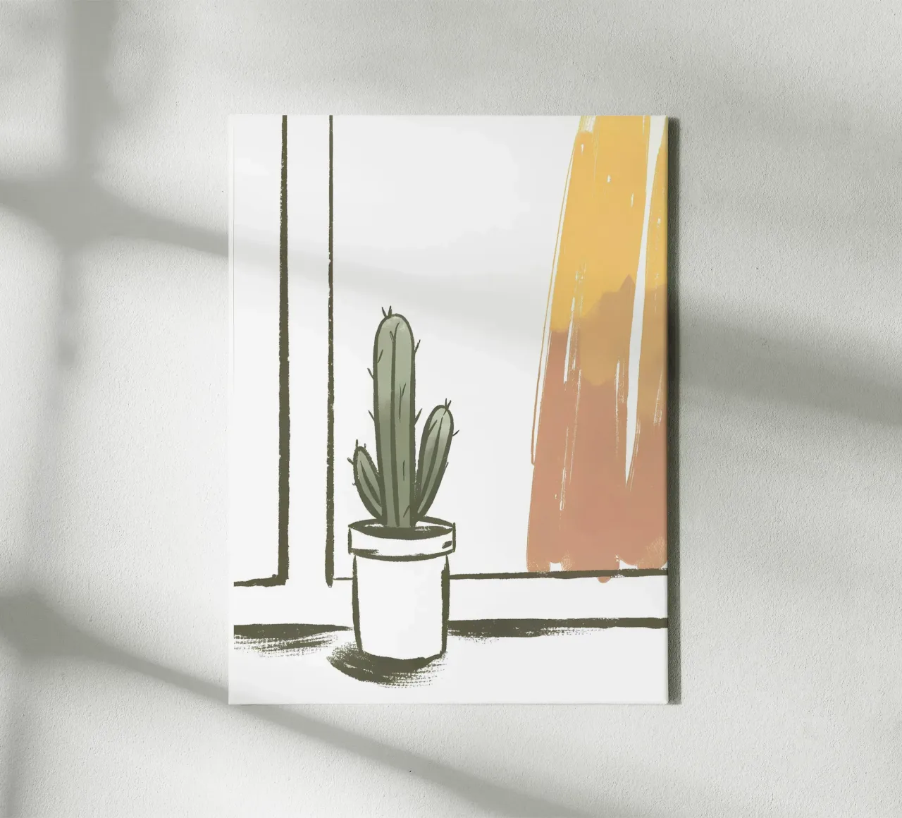 Vaso di cactus tela con Cornice a cassetta da PREKETEWE