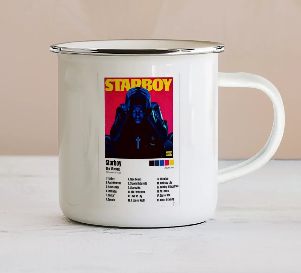Starboy The Weeknd tazza in smalto da Roronoa7