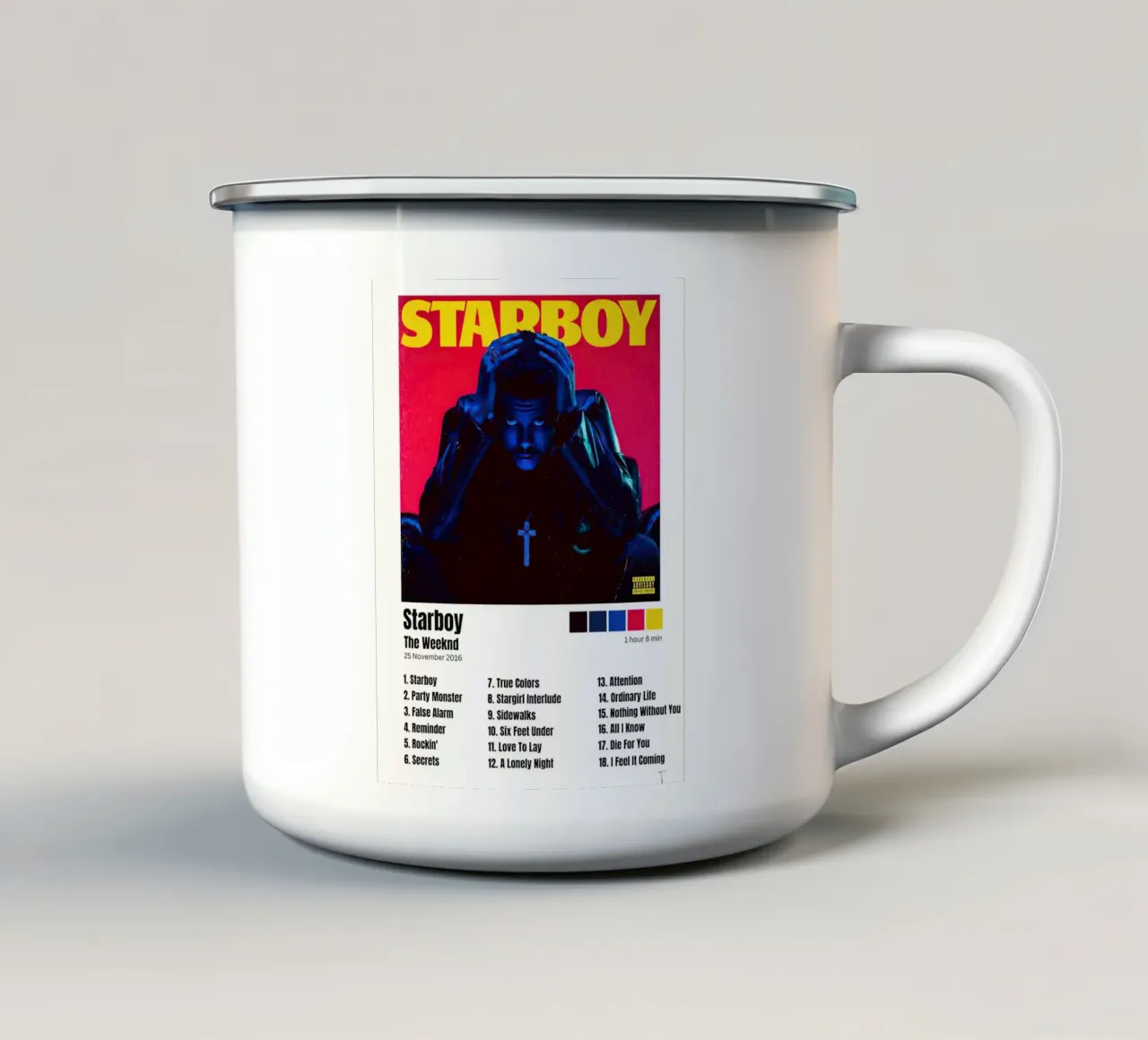 Starboy The Weeknd tazza in smalto da Roronoa7