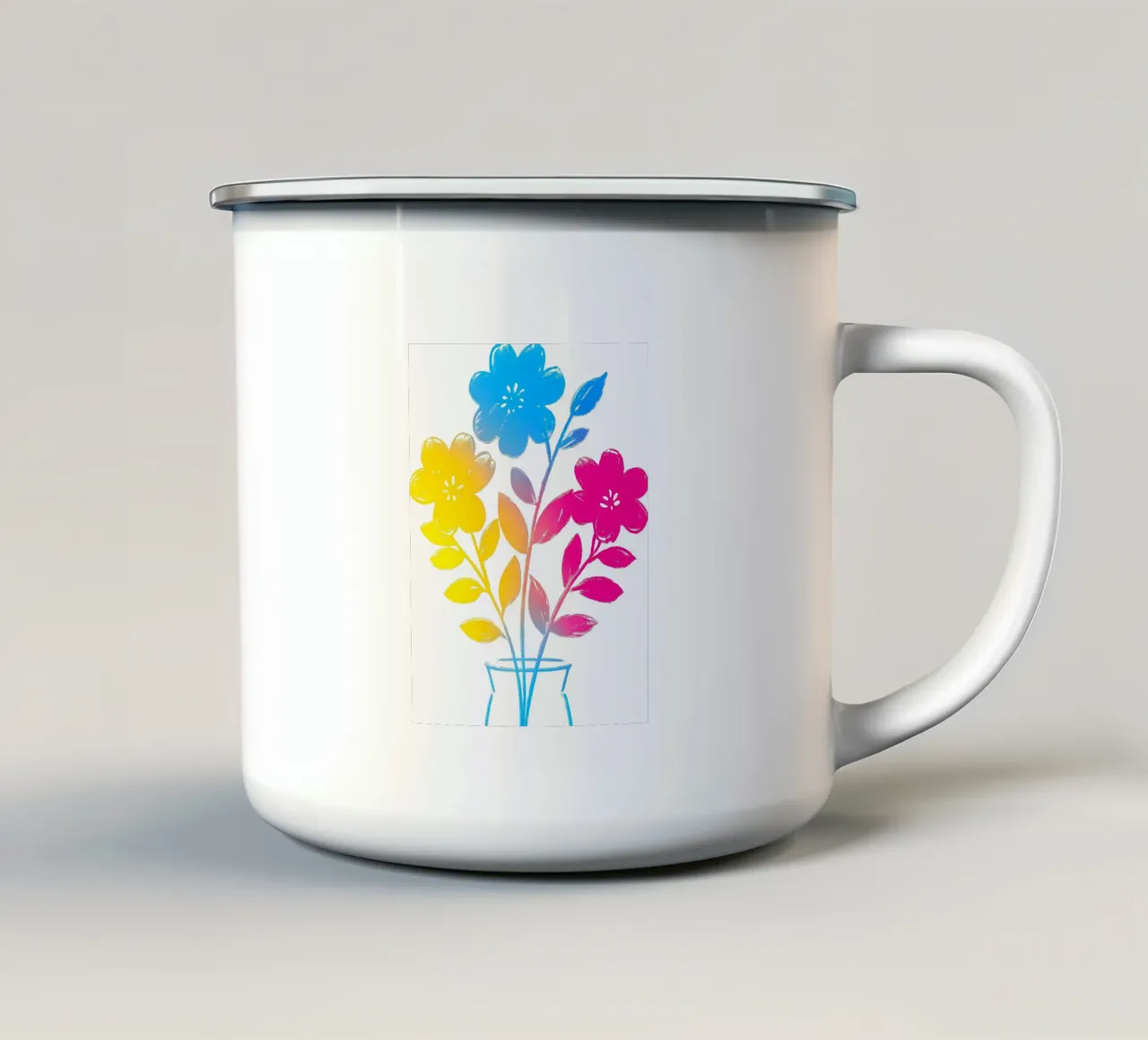 Gradazione dei colori dei fiori tazza in smalto da PREKETEWE