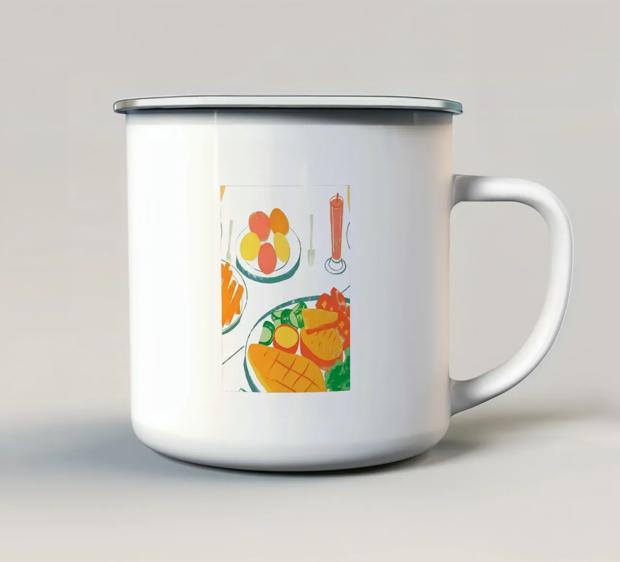 Verdure e frutta tazza in smalto da PREKETEWE