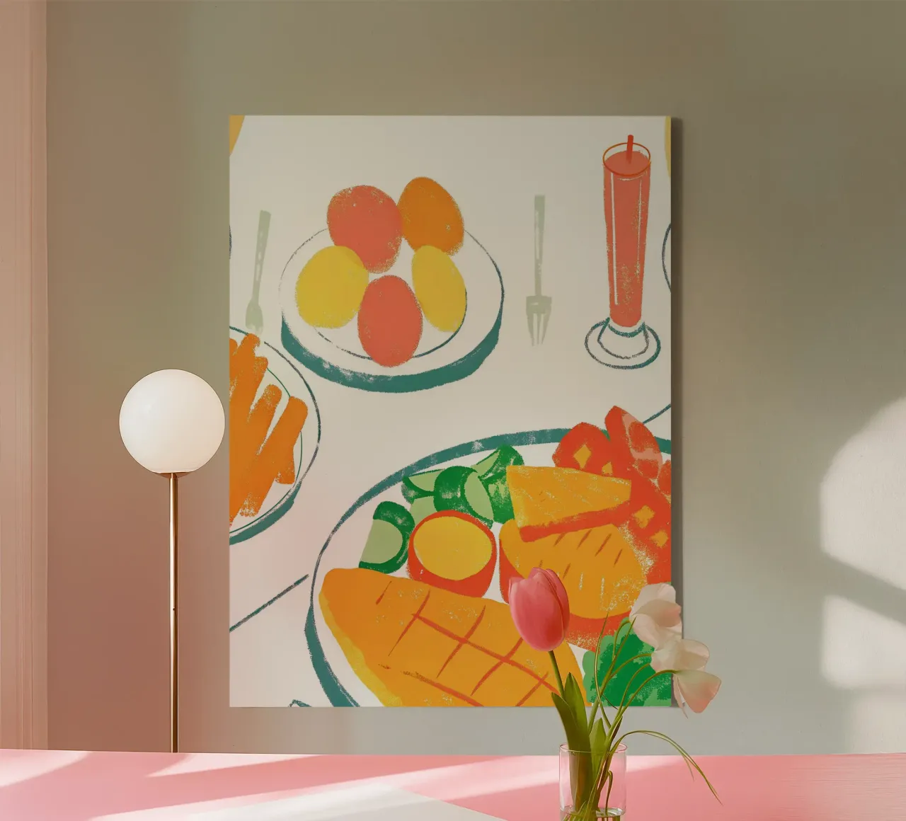 Verdure e frutta tela con Cornice a cassetta da PREKETEWE