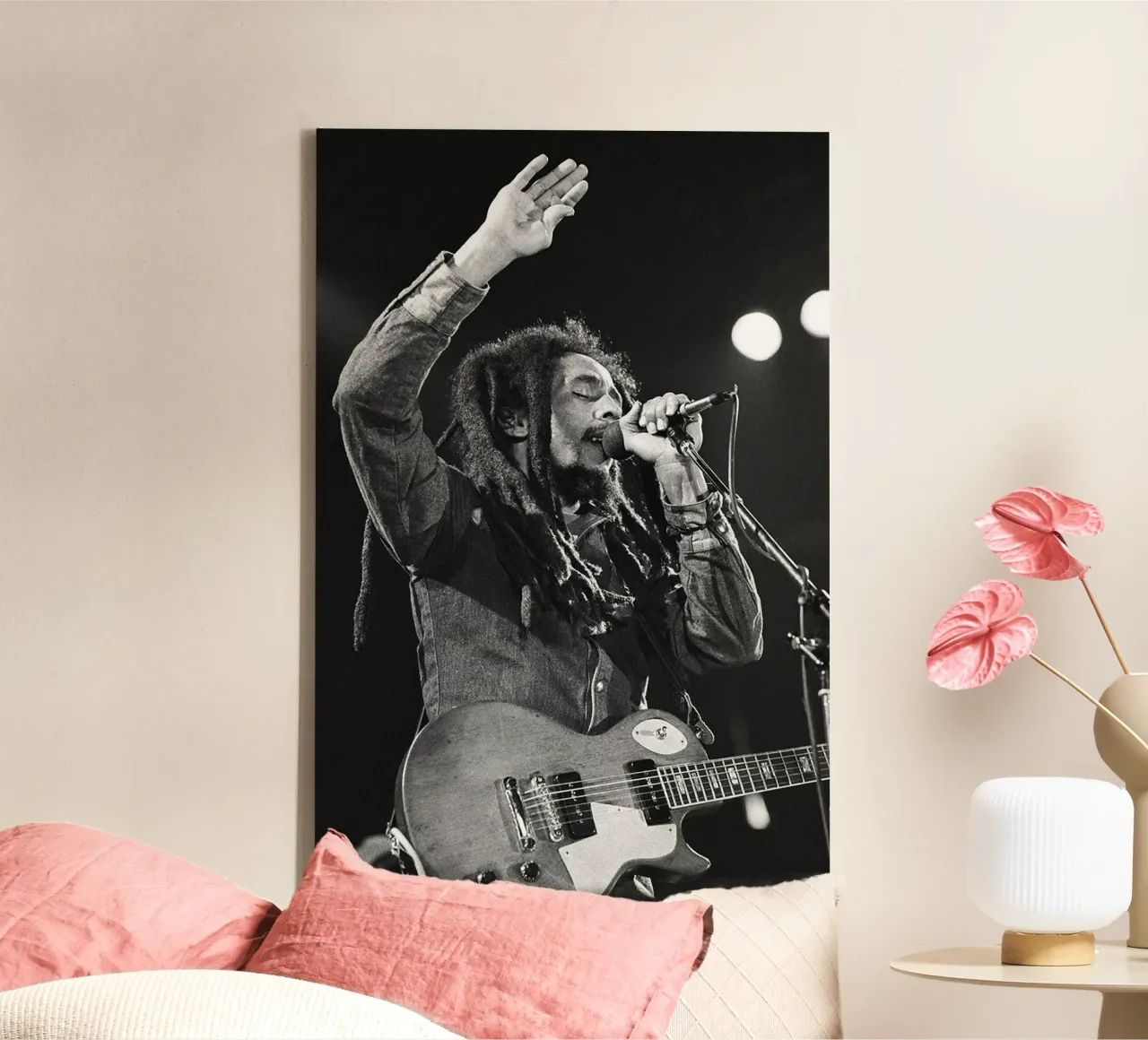 Bob Marley Perform tela con Cornice a cassetta da nicol shop
