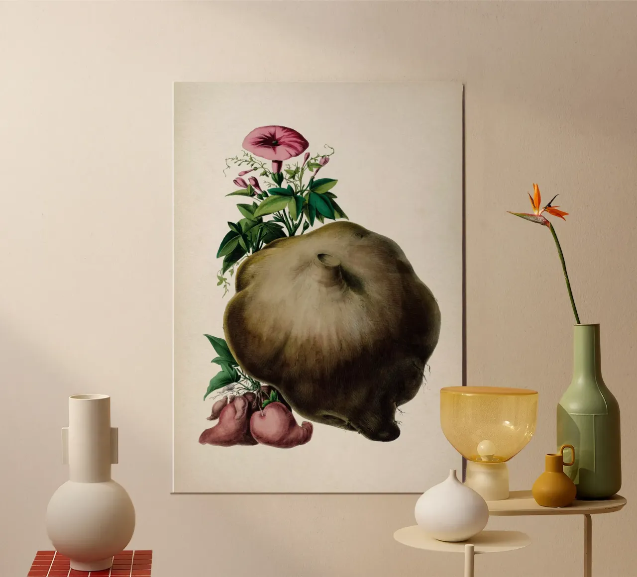 Vintage Denisse 8 Ipomoea Sylvestris poster con telaio in plastica da Vintage Print Collection