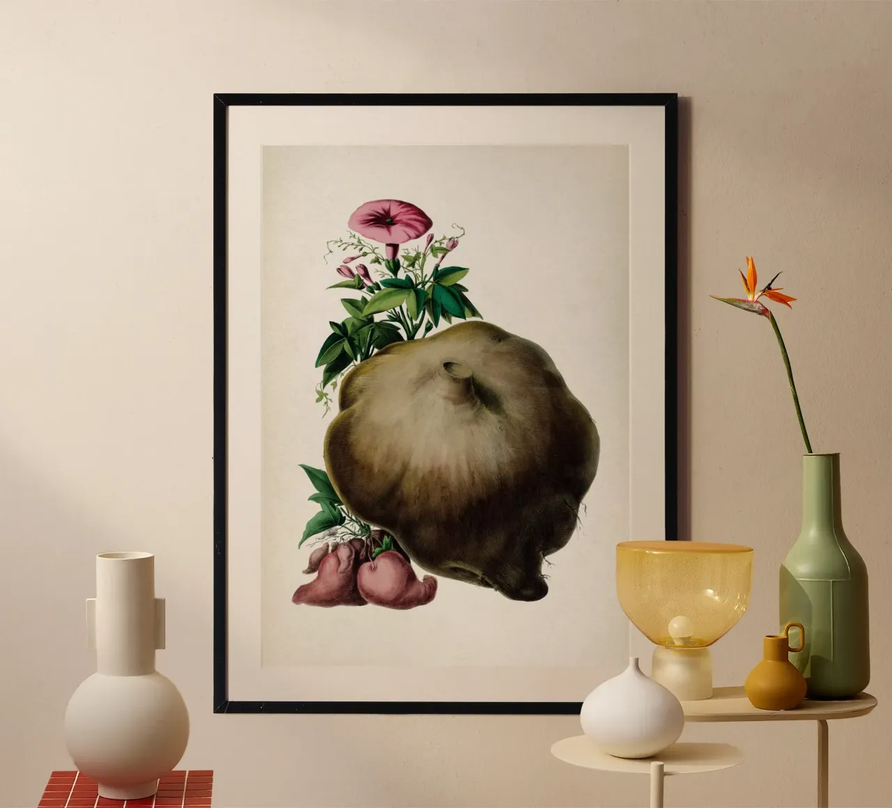 Vintage Denisse 8 Ipomoea Sylvestris poster con telaio in plastica da Vintage Print Collection