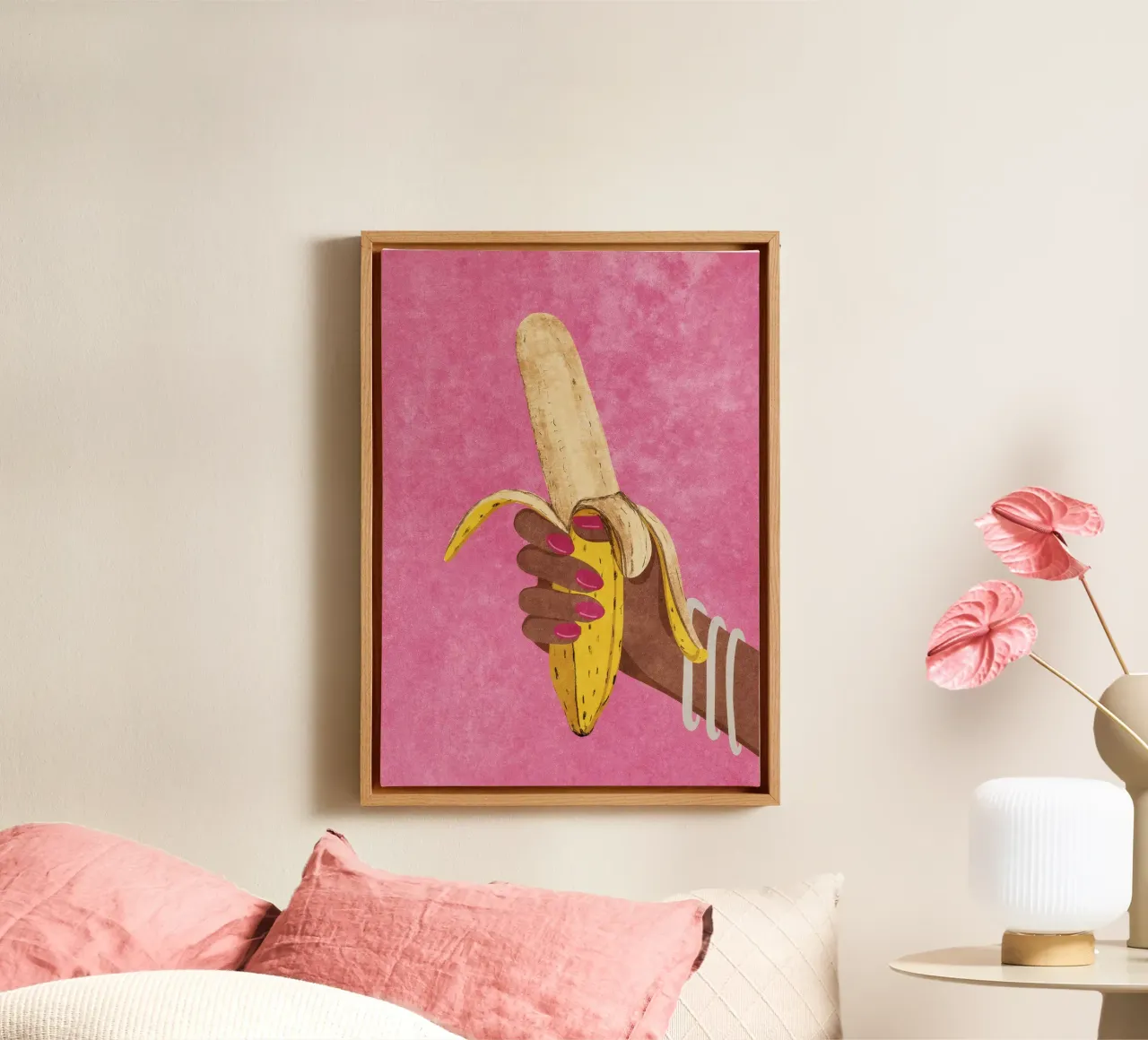 Banana tela con Cornice a cassetta da Raissa Oltmanns