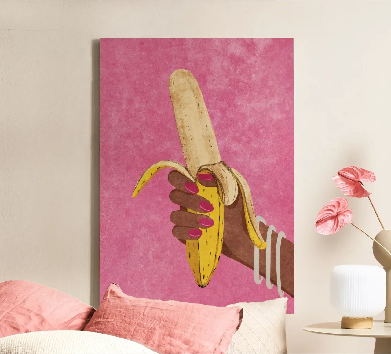 Banana tela con Cornice a cassetta da Raissa Oltmanns