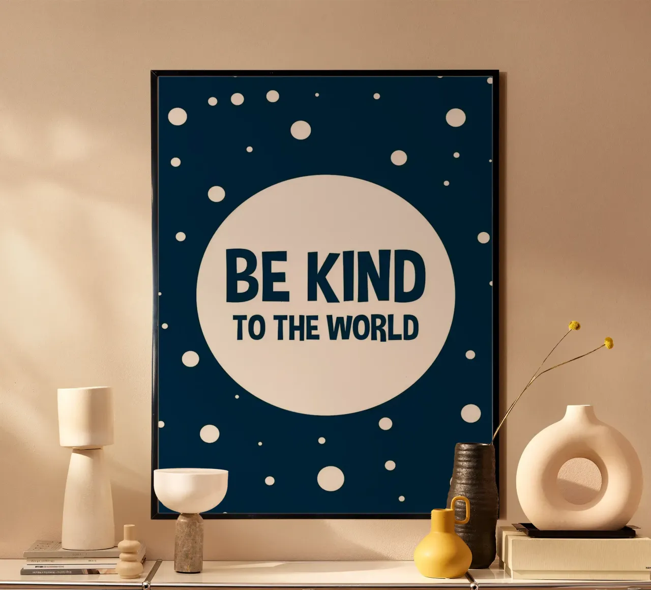 Poster "Sii gentile con il mondo poster da Lisa Becker