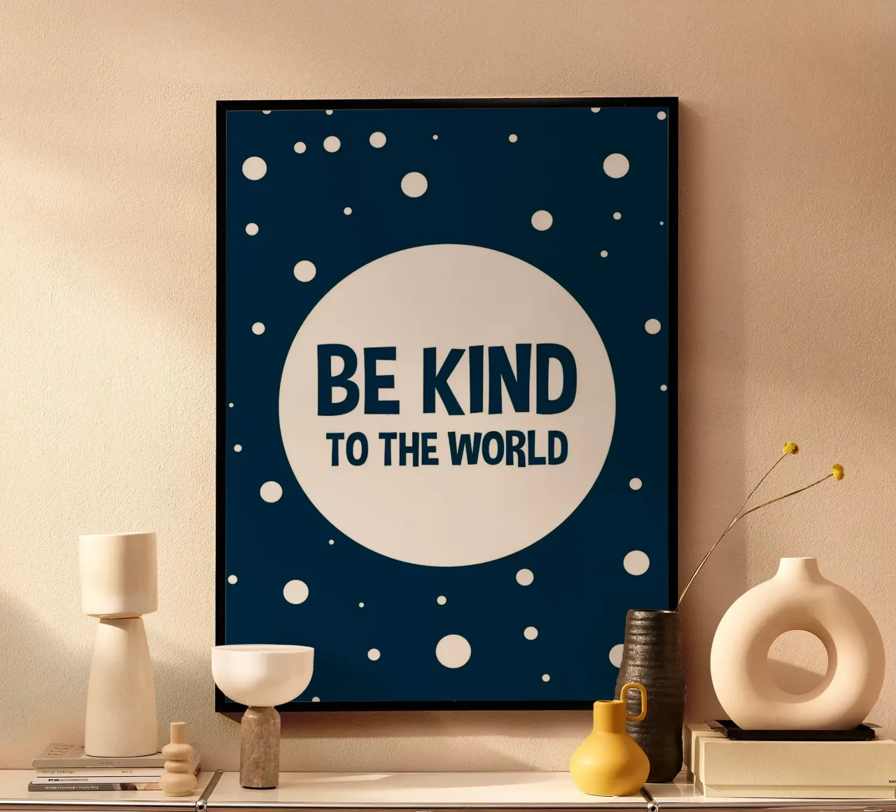 Poster "Sii gentile con il mondo poster da Lisa Becker