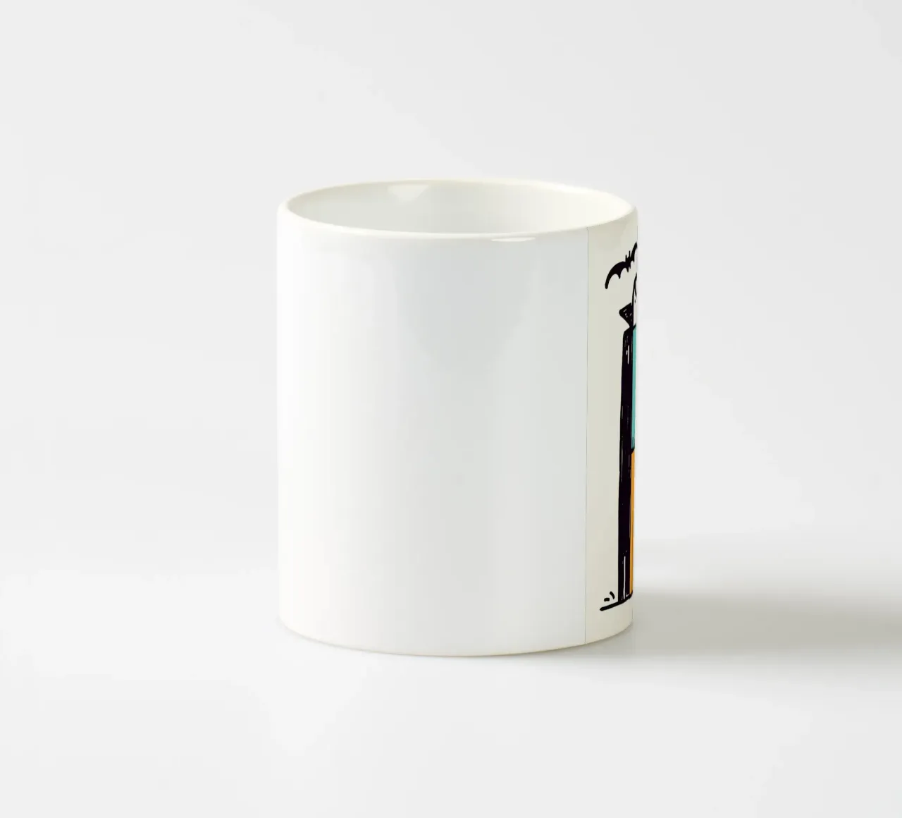 Cartone animato Vampiro con pipistrelli tazza in ceramica da Sabine Klein
