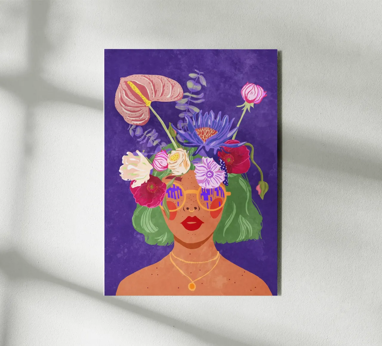 Testa di fiore alluminio dibond da Raissa Oltmanns