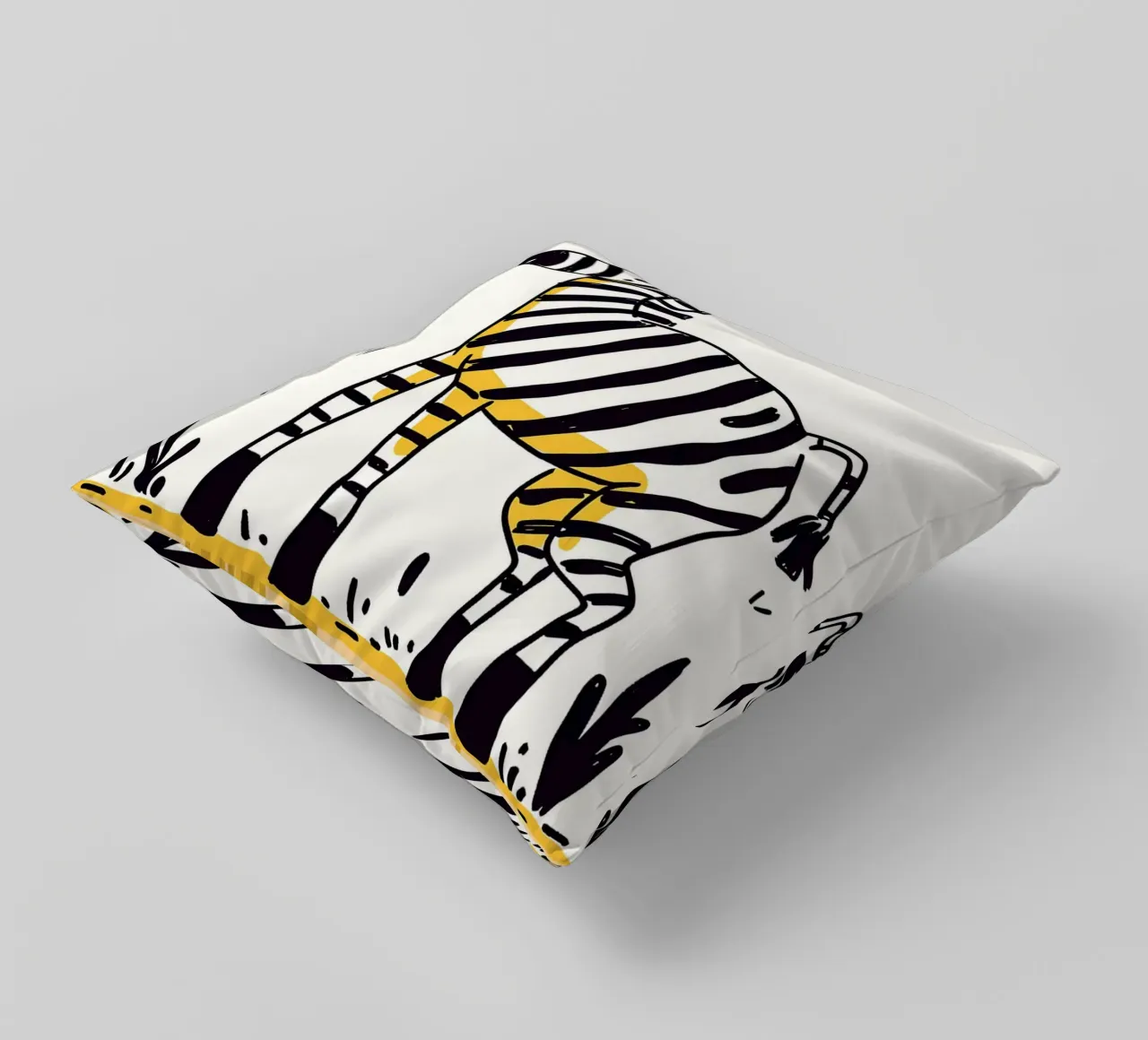 Illustrazione di una simpatica zebra cuscino da Anna Müller