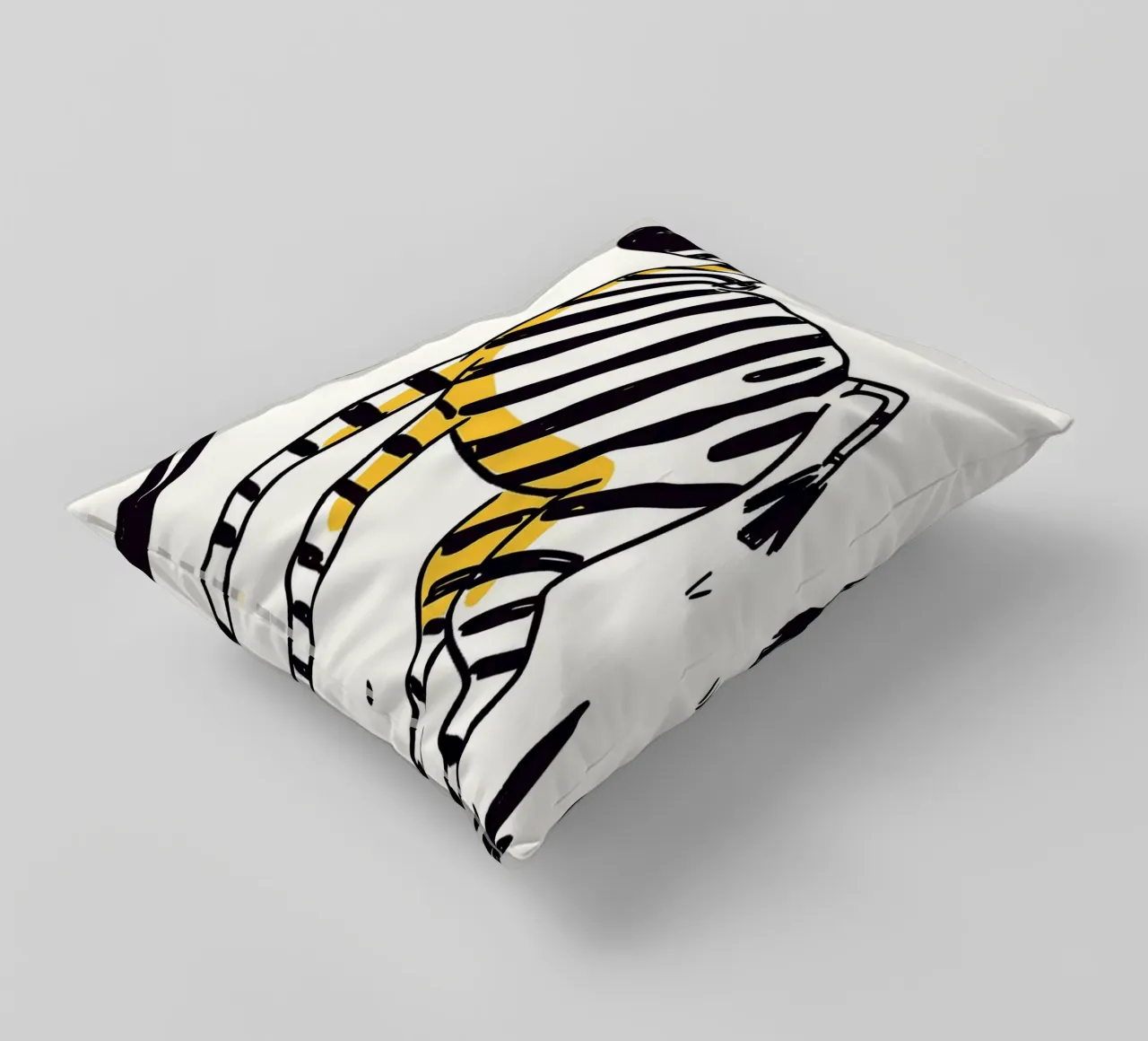 Illustrazione di una simpatica zebra cuscino da Anna Müller