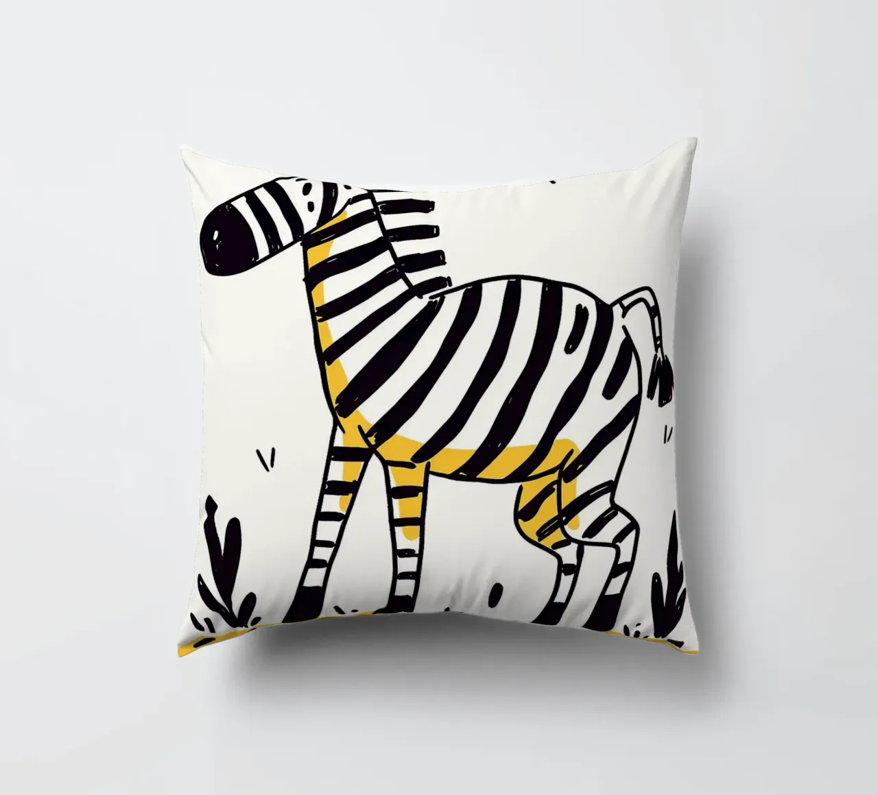Illustrazione di una simpatica zebra cuscino da Anna Müller