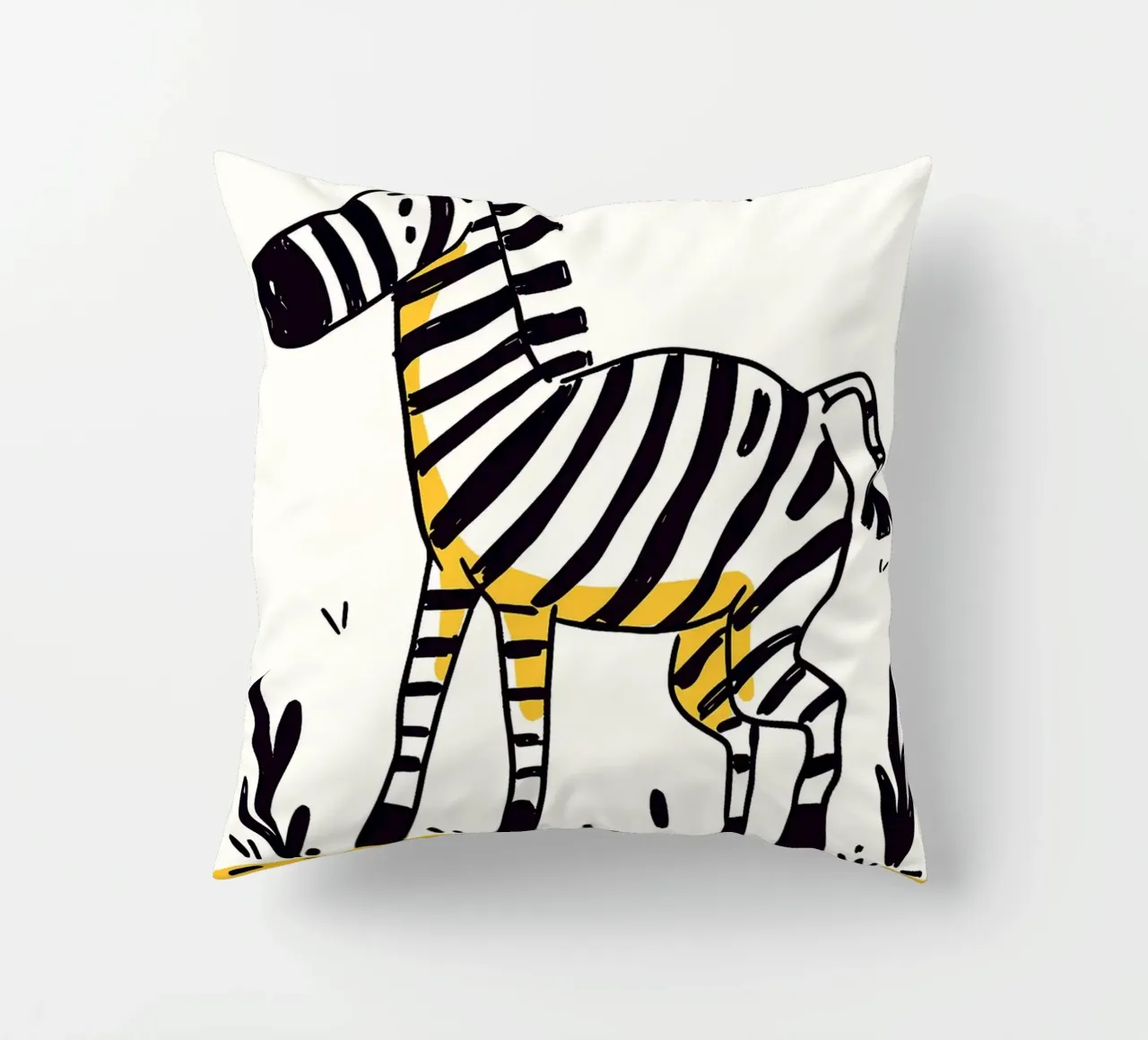 Illustrazione di una simpatica zebra cuscino da Anna Müller