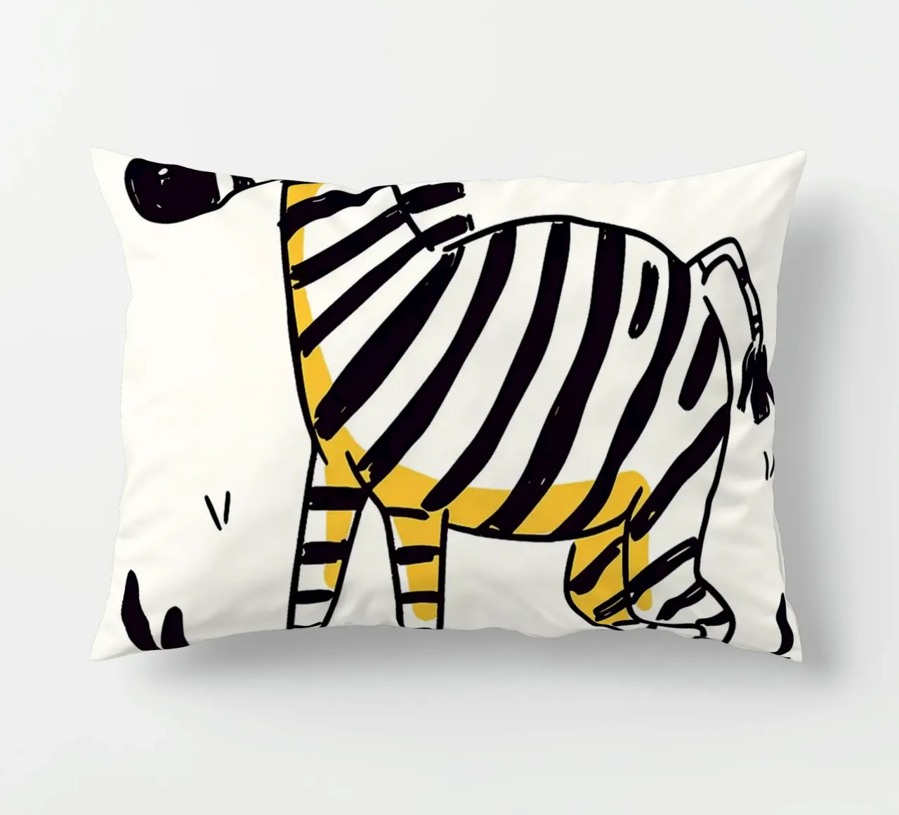Illustrazione di una simpatica zebra cuscino da Anna Müller