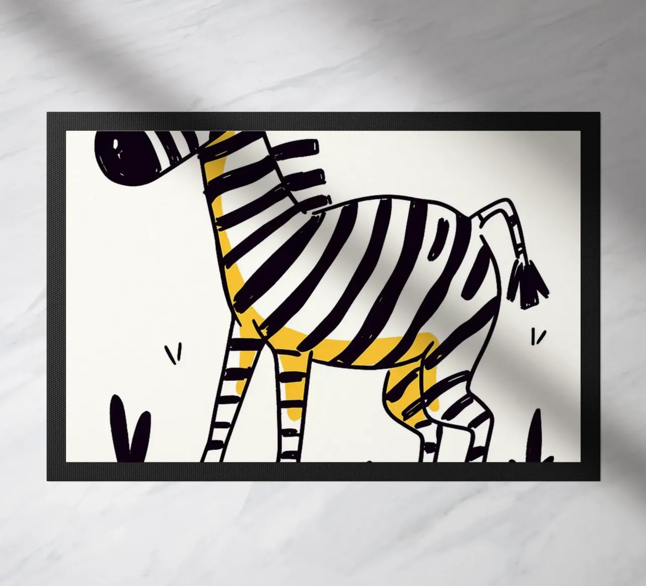 Illustrazione di una simpatica zebra zerbino da Anna Müller