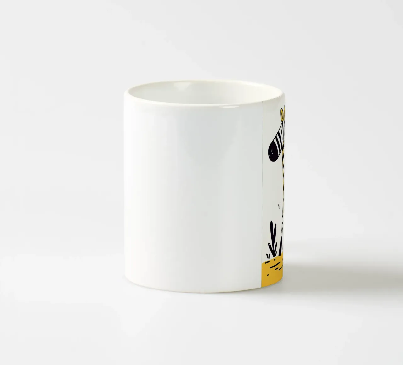 Illustrazione di una simpatica zebra tazza in ceramica da Anna Müller