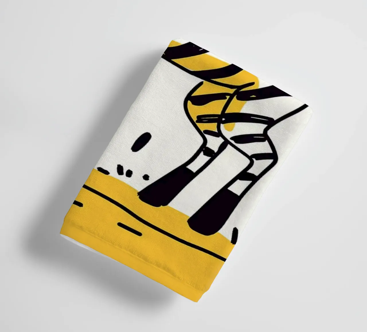 Illustrazione di una simpatica zebra asciugamano da bagno da Anna Müller