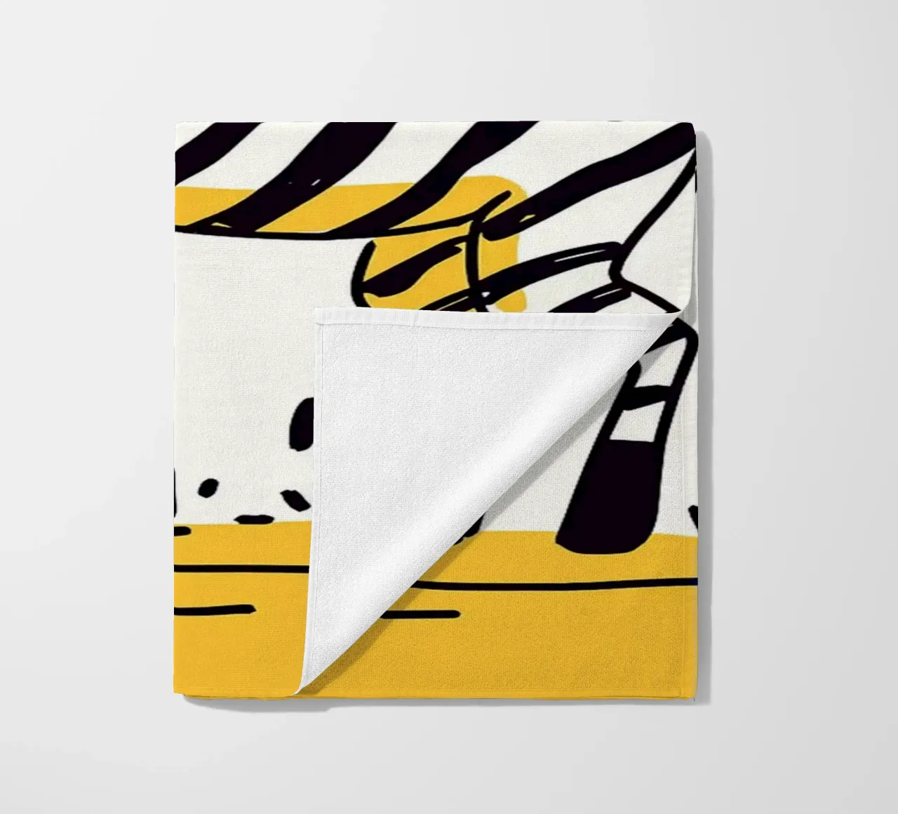 Illustrazione di una simpatica zebra telo mare da Anna Müller