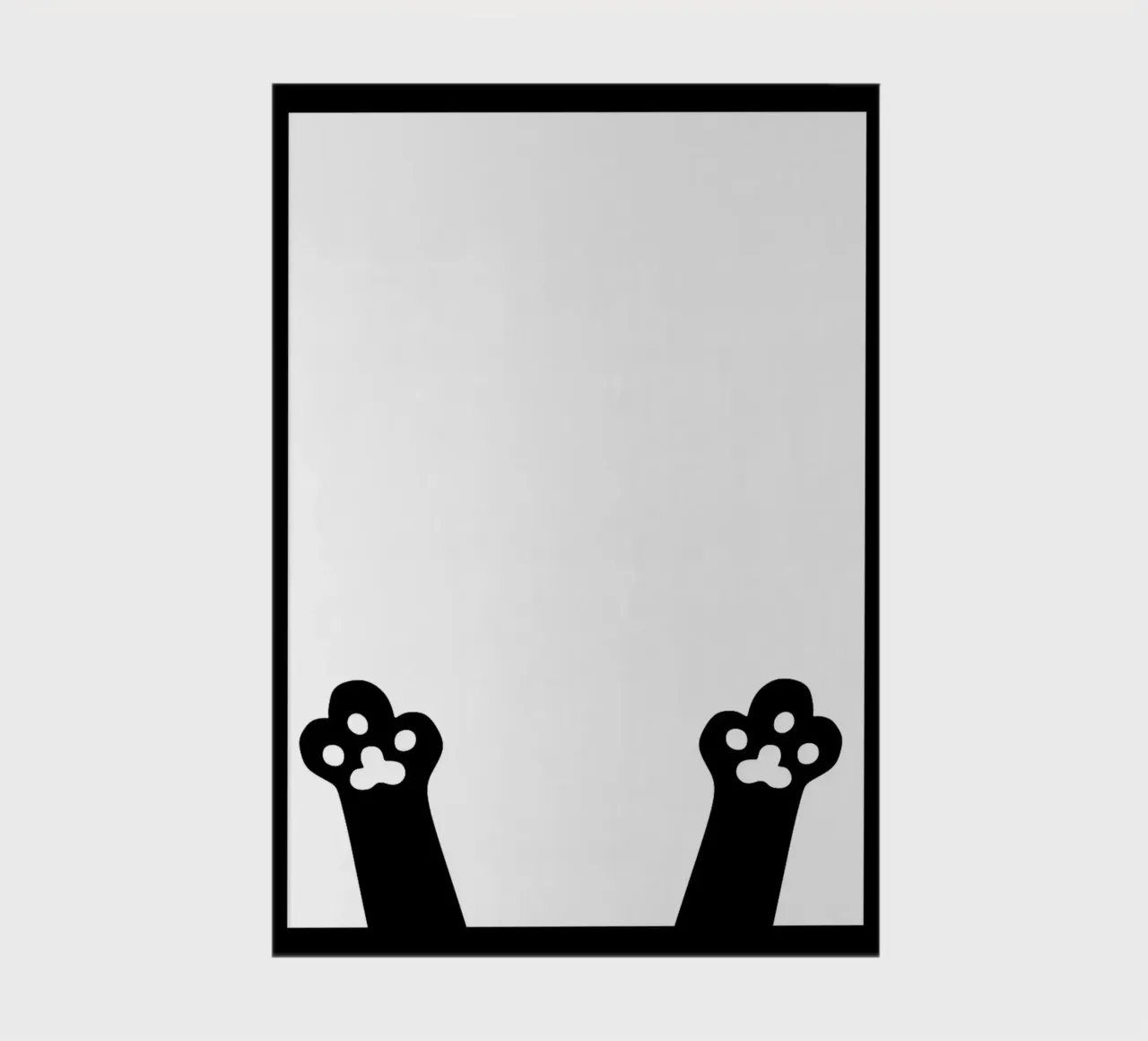 Cat Paw Print Frame notebook by Anna Müller