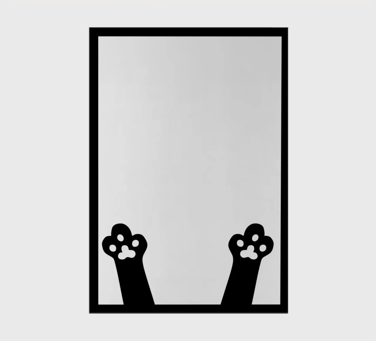 Cat Paw Print Frame notebook by Anna Müller