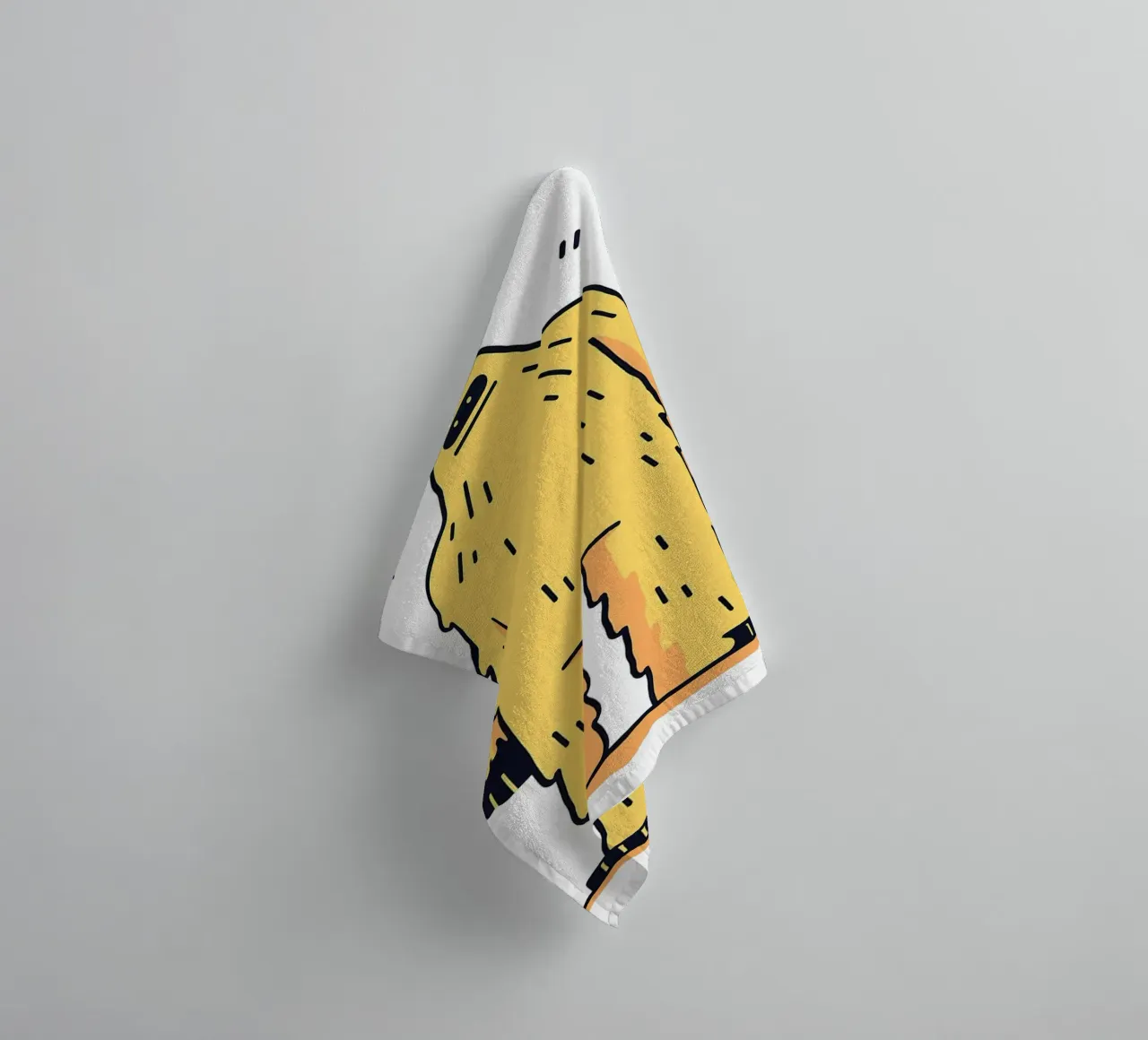 Créature à fourrure jaune serviette de bain de Hannah Meyer