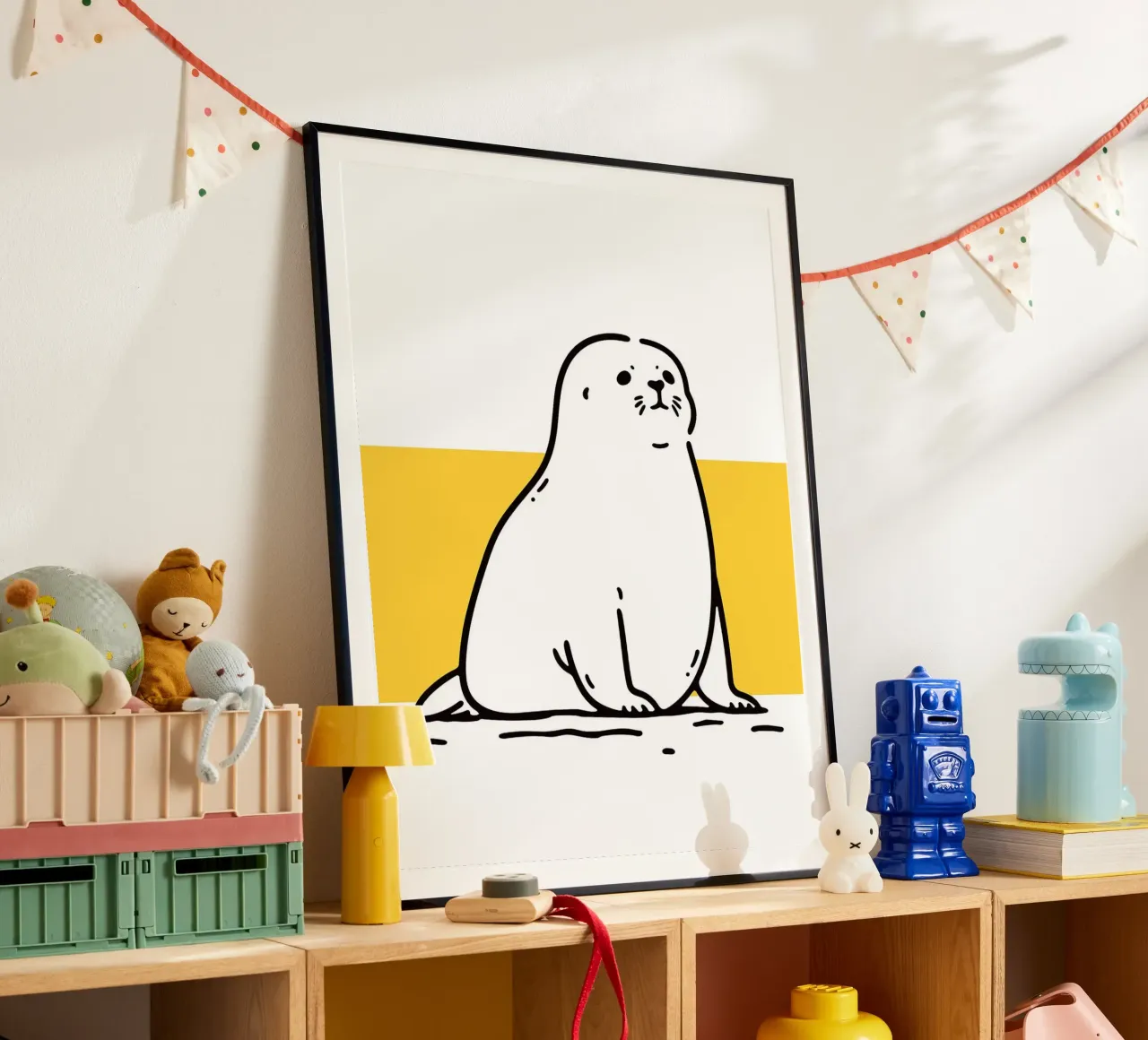 Illustrazione di una foca carina poster da Hannah Meyer