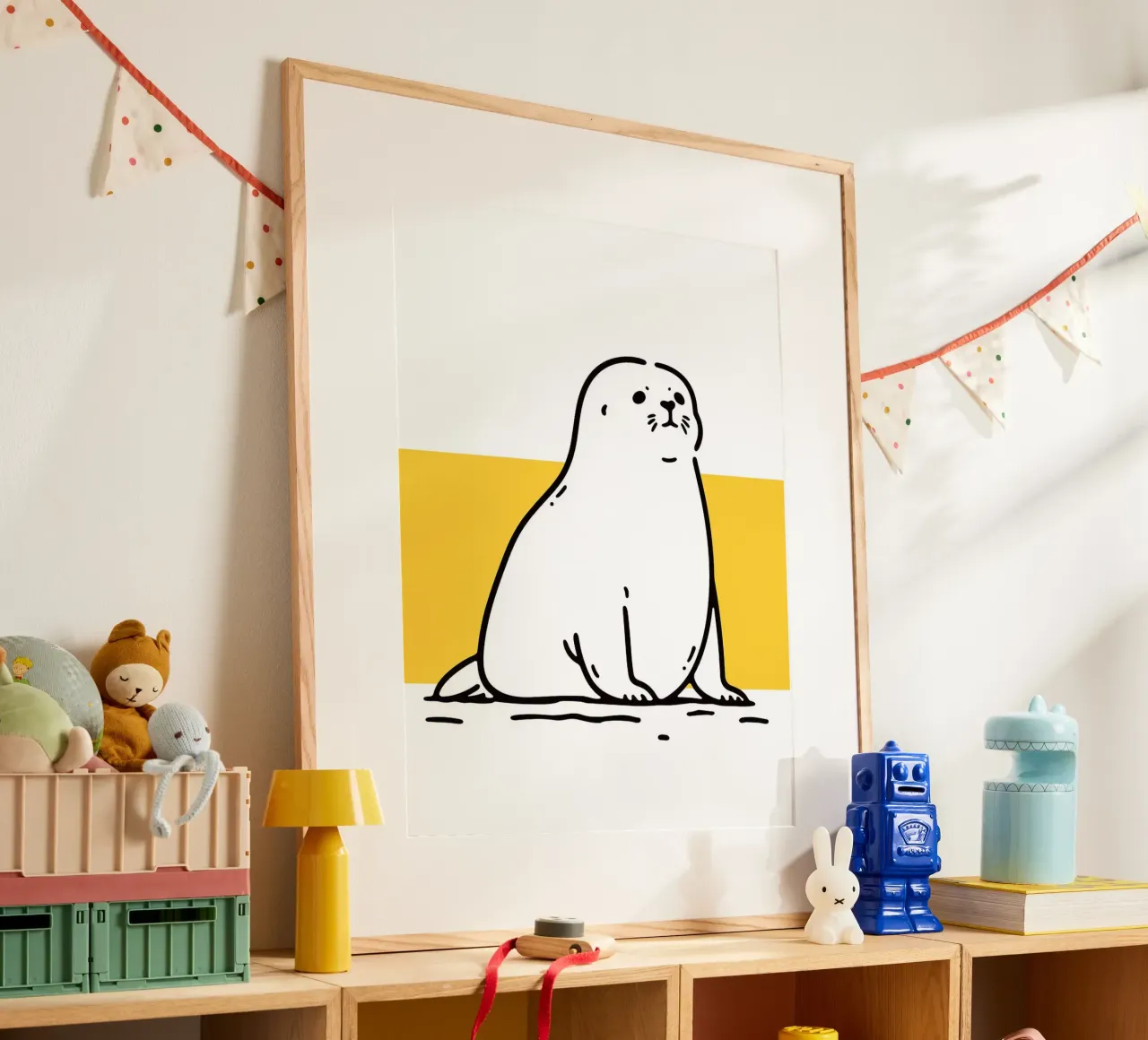 Illustrazione di una foca carina poster da Hannah Meyer