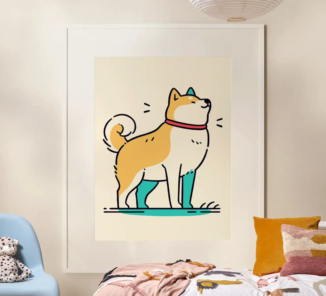 Shiba Inu felice poster da Hannah Meyer