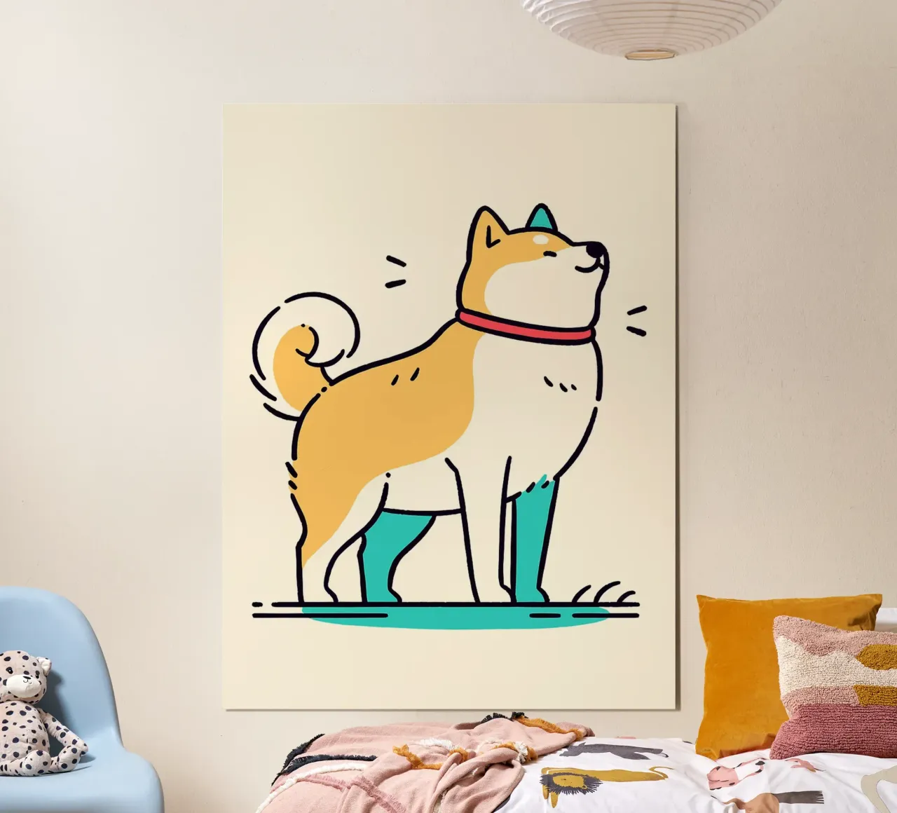 Shiba Inu felice poster da Hannah Meyer