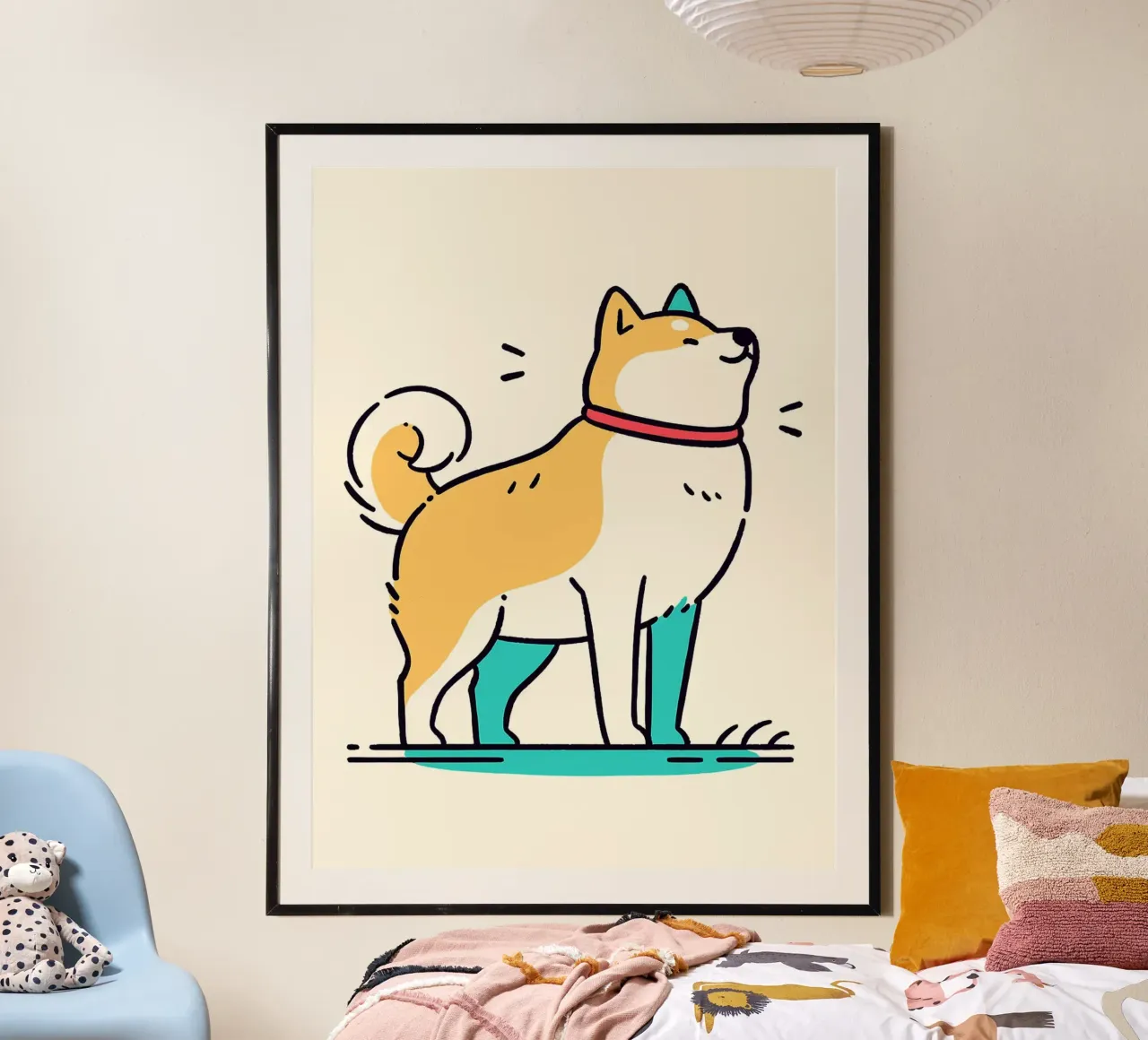 Shiba Inu felice poster da Hannah Meyer