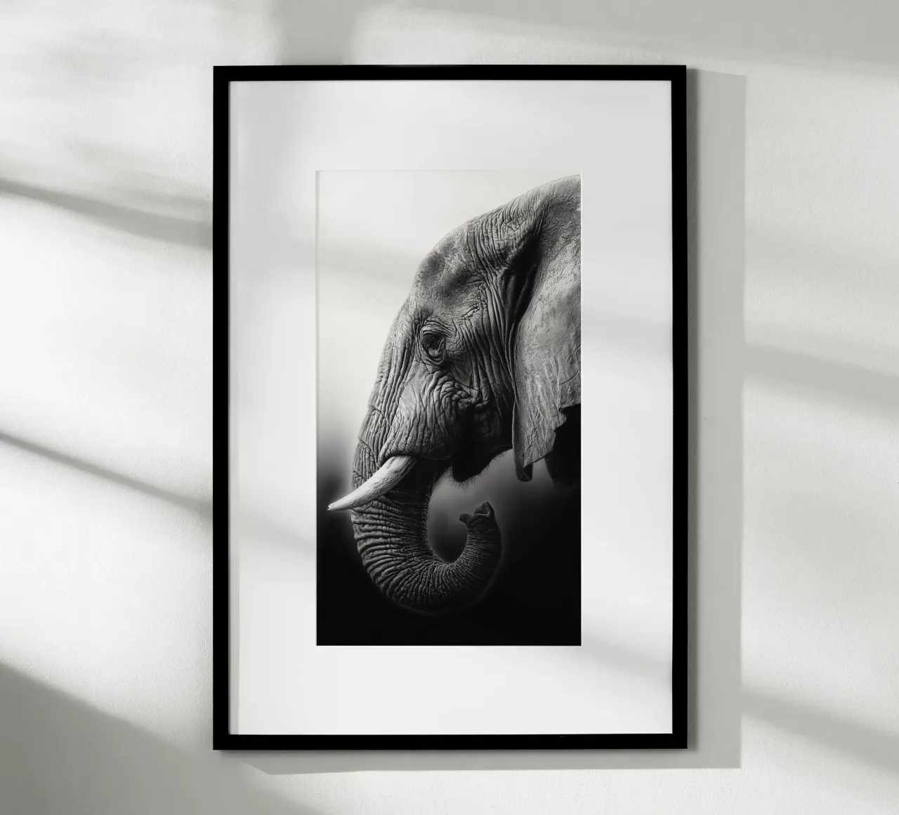 In the shadow of the elephant poster by Carinaprint