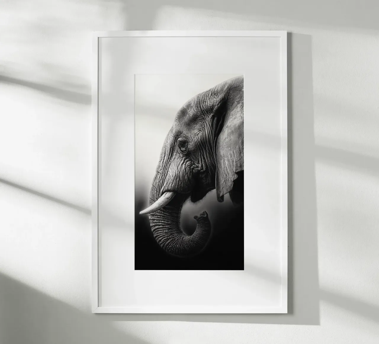 In the shadow of the elephant poster by Carinaprint