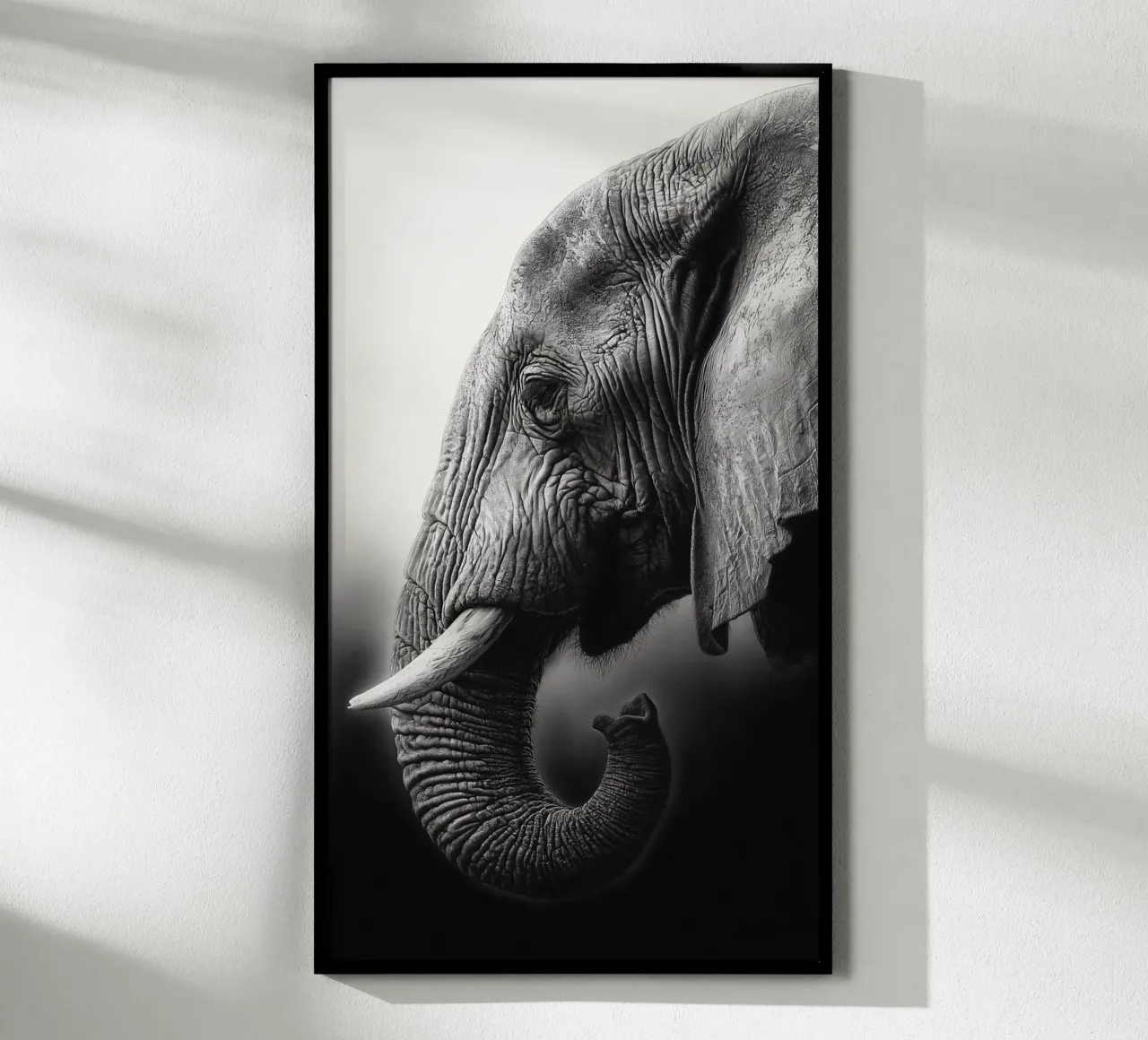 In the shadow of the elephant poster by Carinaprint