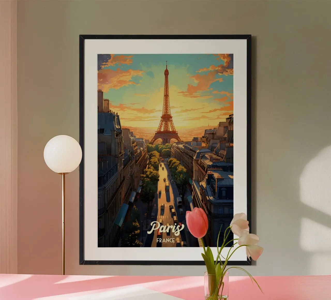 Parigi Francia poster da Voxel Visionaries