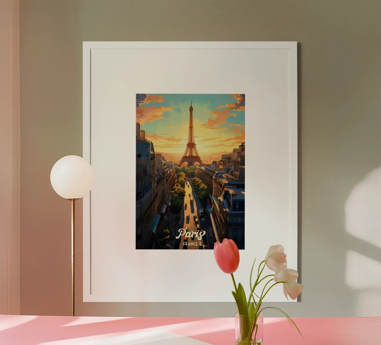 Parigi Francia poster da Voxel Visionaries