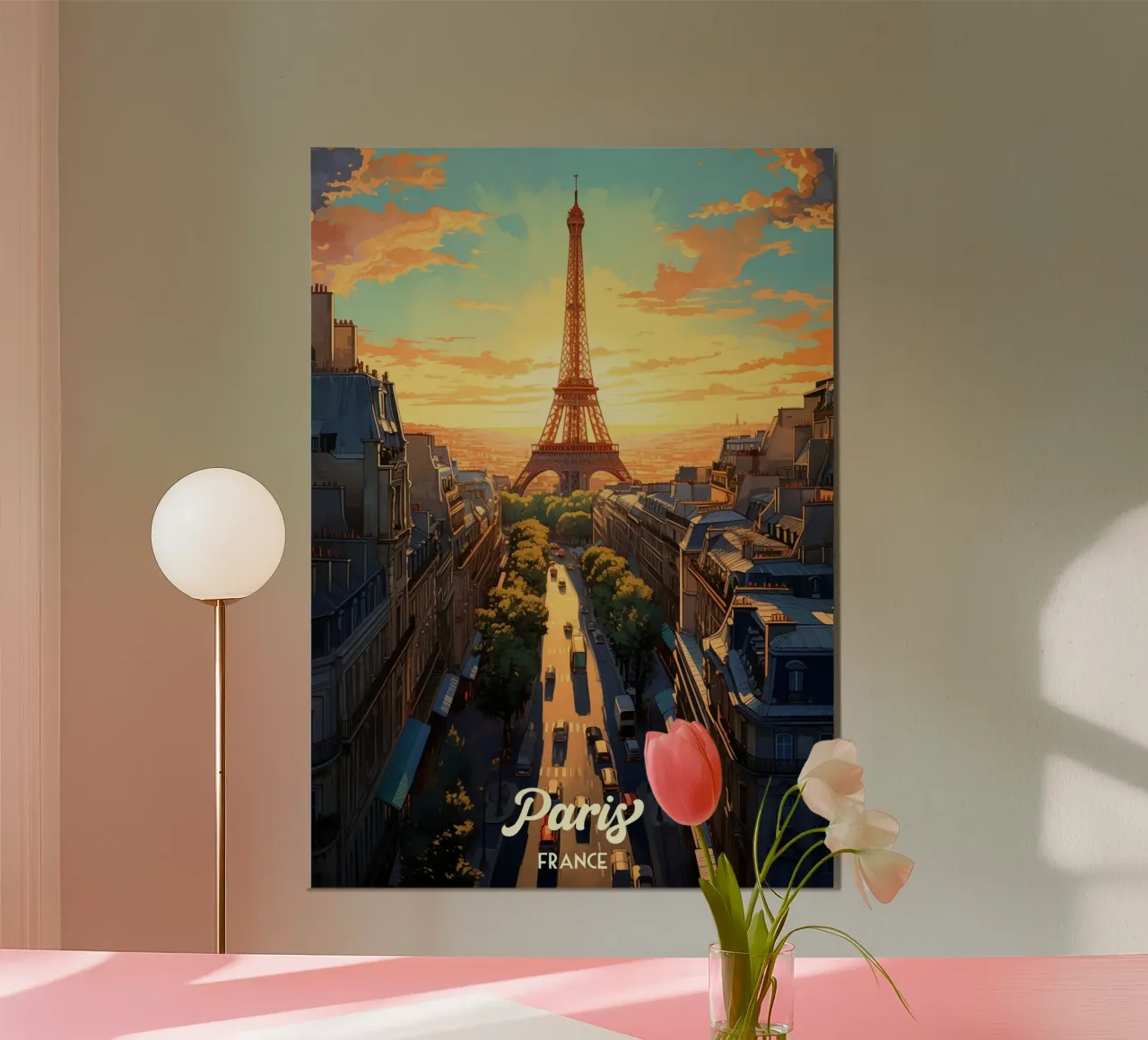 Parigi Francia poster da Voxel Visionaries