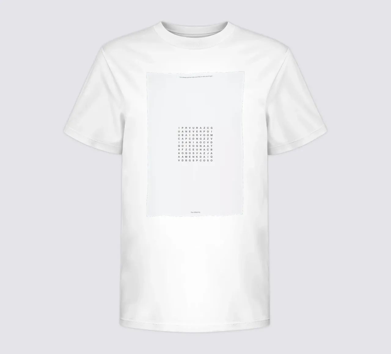 You never gonna find me kids t-shirt by Rahma Projekt