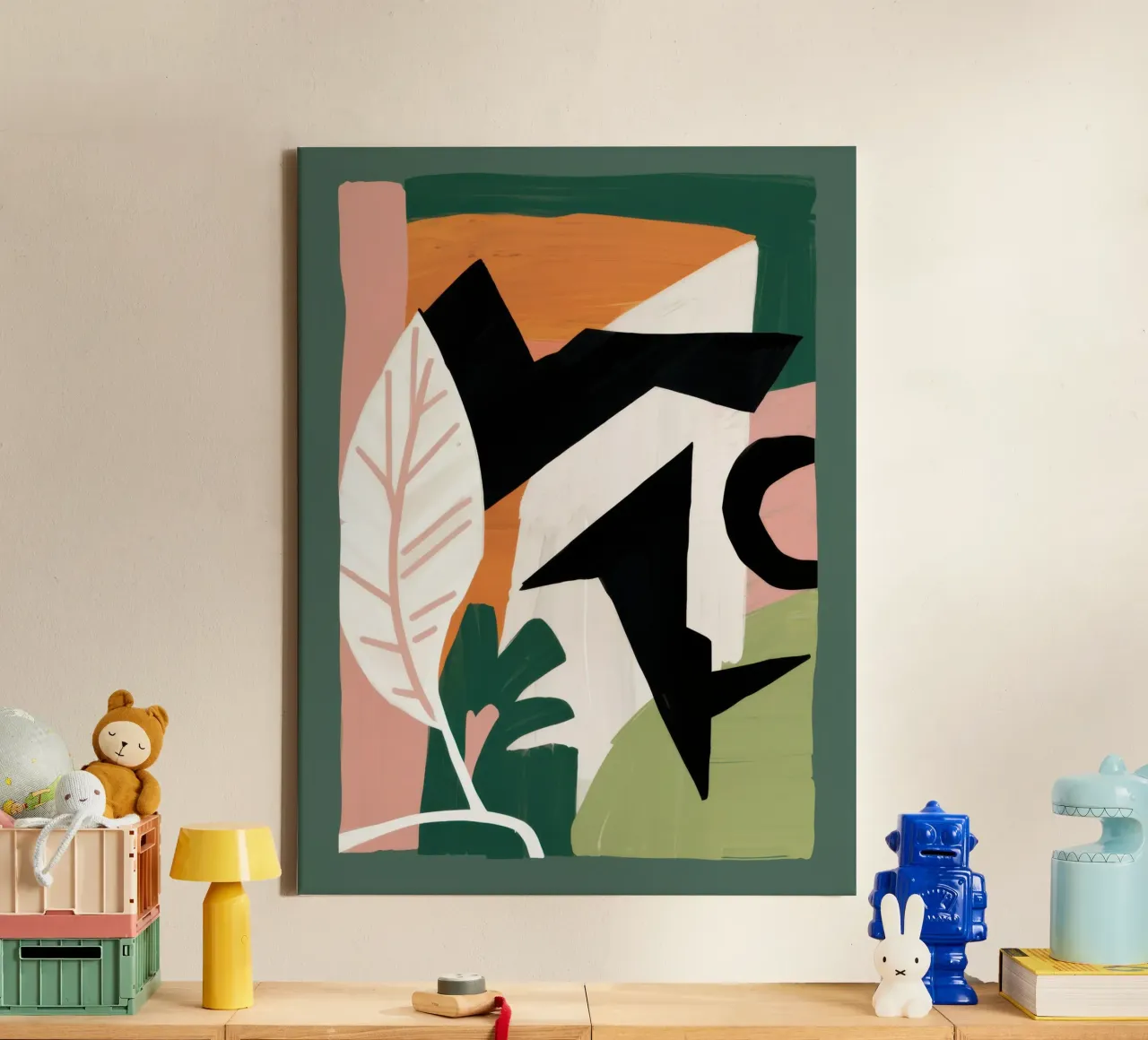 Gedurfde vorm dans canvas met Baklijst van Heaven Craft