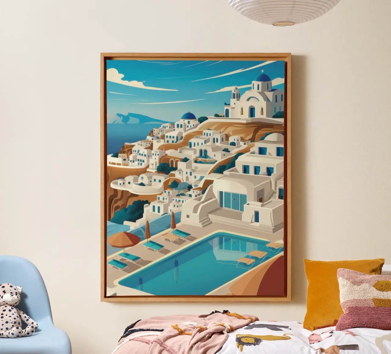Paradijselijk oneindig zwembad canvas met Baklijst van Heaven Craft