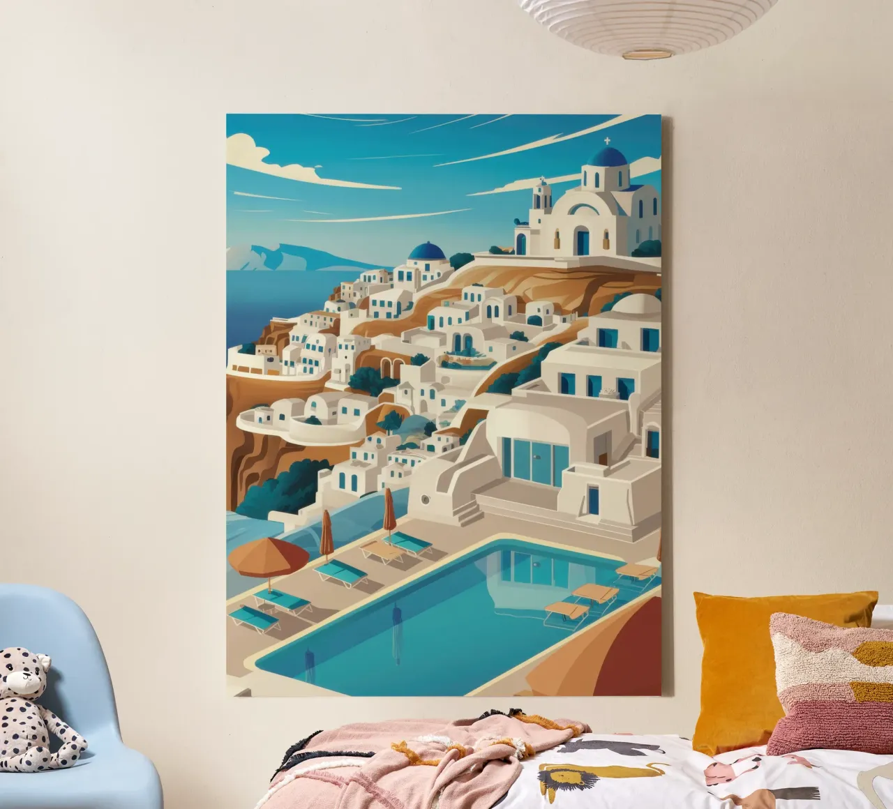 Paradijselijk oneindig zwembad canvas met Baklijst van Heaven Craft