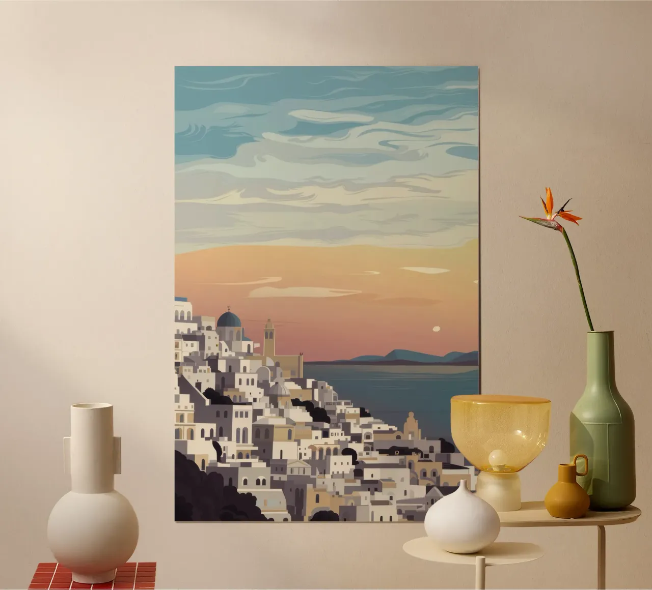 Serenità del tramonto greco poster da Echo Saber